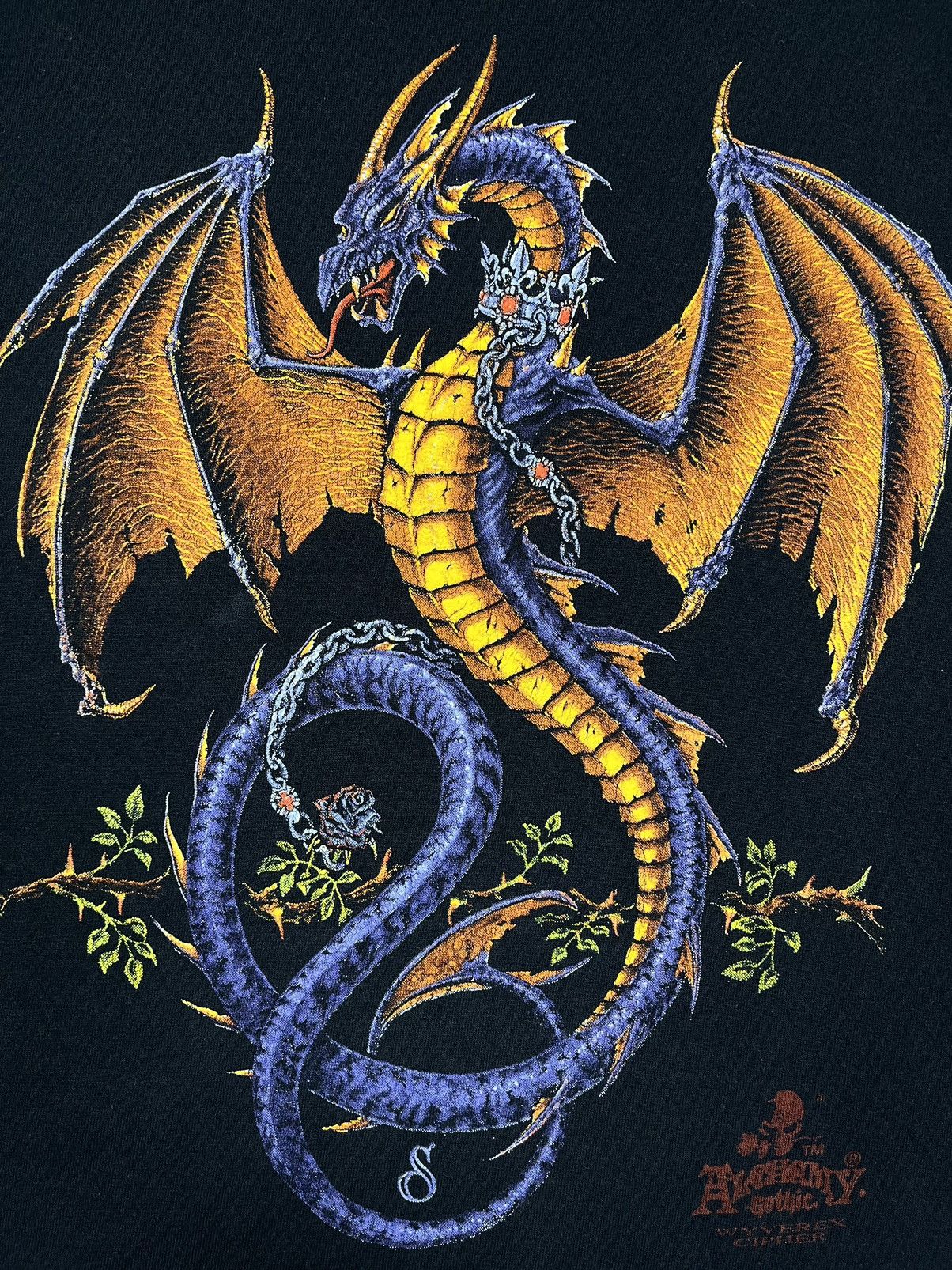 Vintage Vintage Alchemy Gothic Y2K Dragon T Shirt 90’s Size US L / EU 52-54 / 3 - 8 Thumbnail