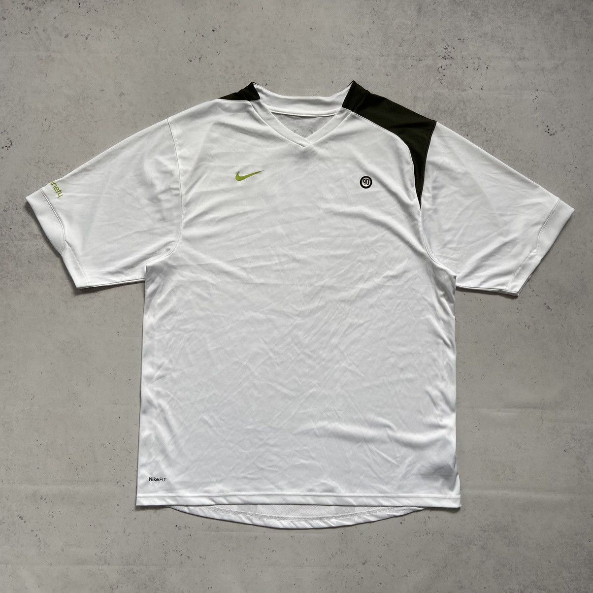 Nike Vintage Nike 90 Track T-Shirt Drill Jersey Gorpcore Y2K Size US L / EU 52-54 / 3 - 1 Thumbnail