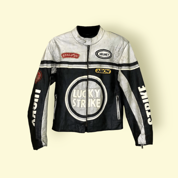 Vintage Vintage 🔥 Lucky Strike Racing Leather Jacket | Grailed