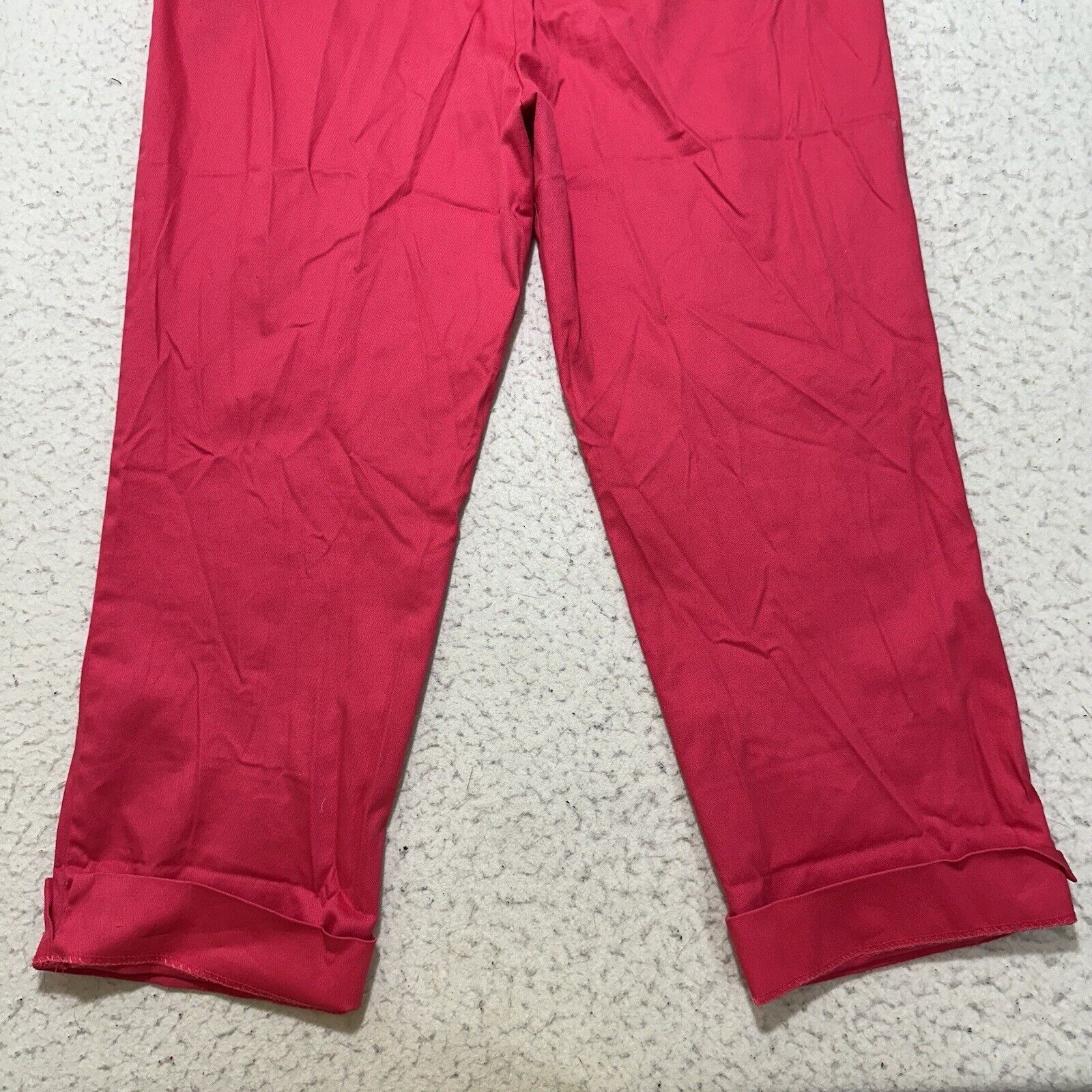 Jones New York Jones 12 Flat Front Hot Pink Pants 24" Inseam EasyCare Size 34" / US 12 / IT 48 - 10 Thumbnail