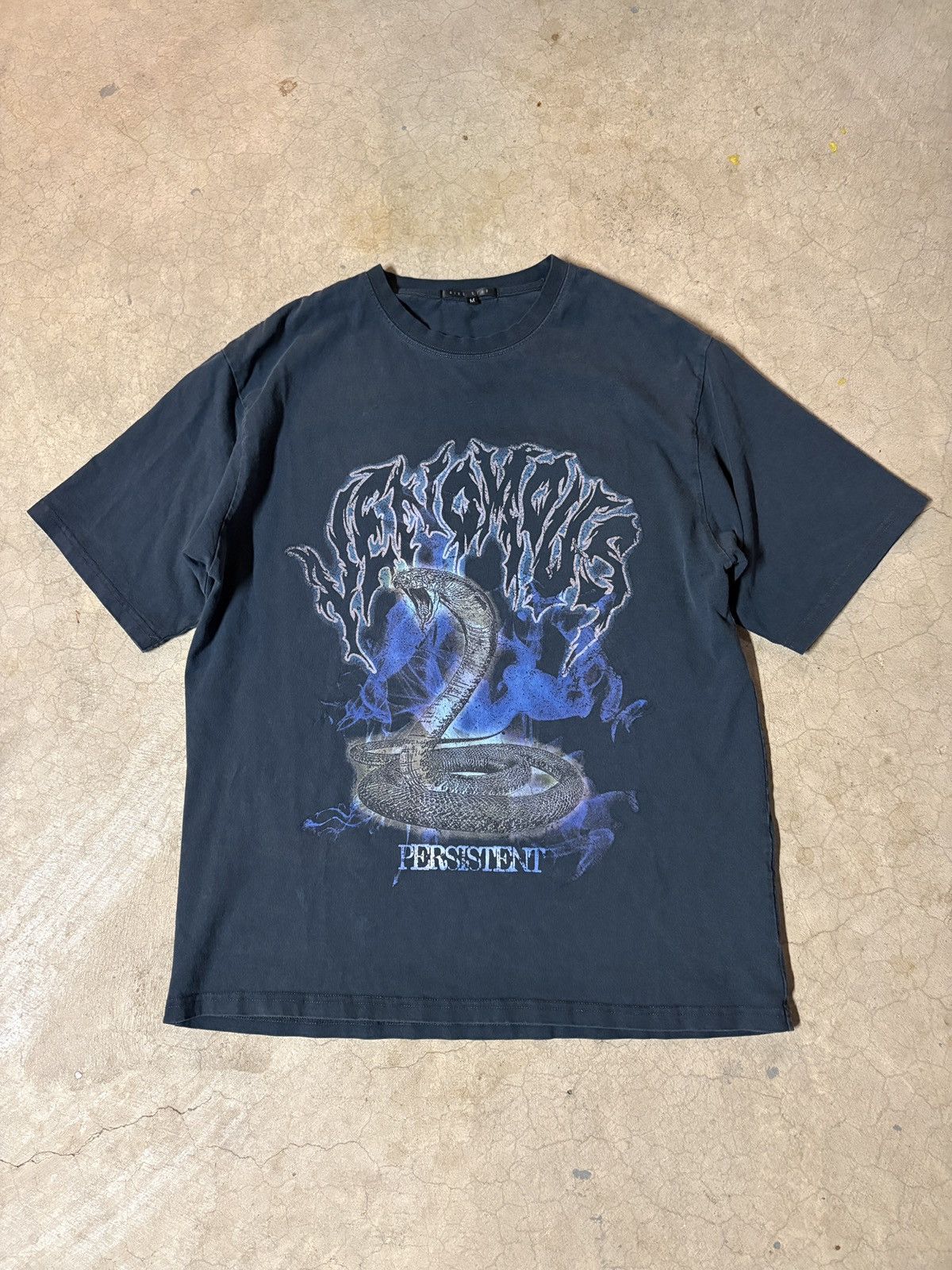 Other Y2K Snake Tee T-shirt Oversized Faded Black Size Medium Size US M / EU 48-50 / 2 - 1 Thumbnail