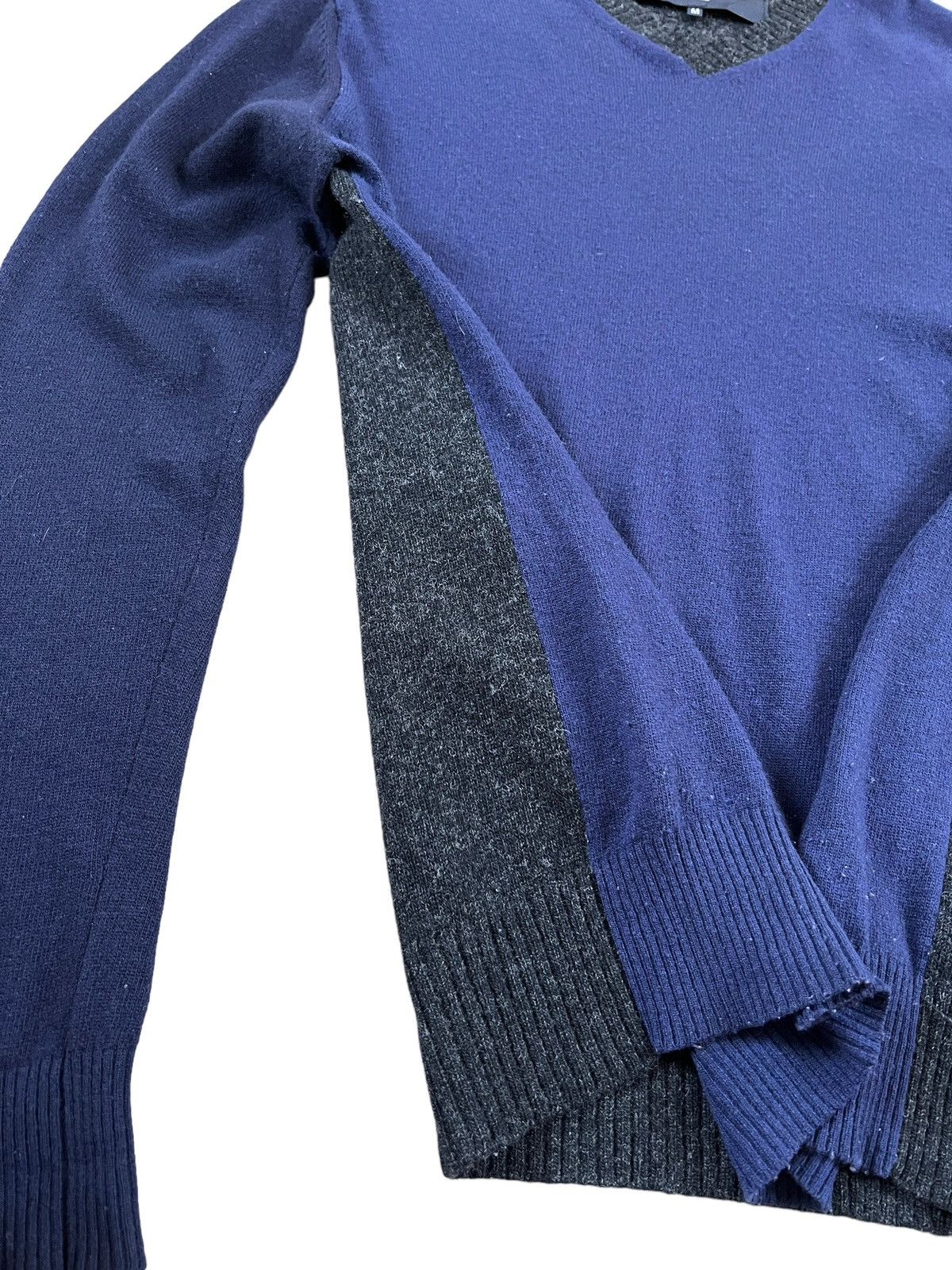 Comme des Garcons Homme Vintage Comme des Garçons Homme Tricolour Wool Jumper Size US M / EU 48-50 / 2 - 10 Thumbnail