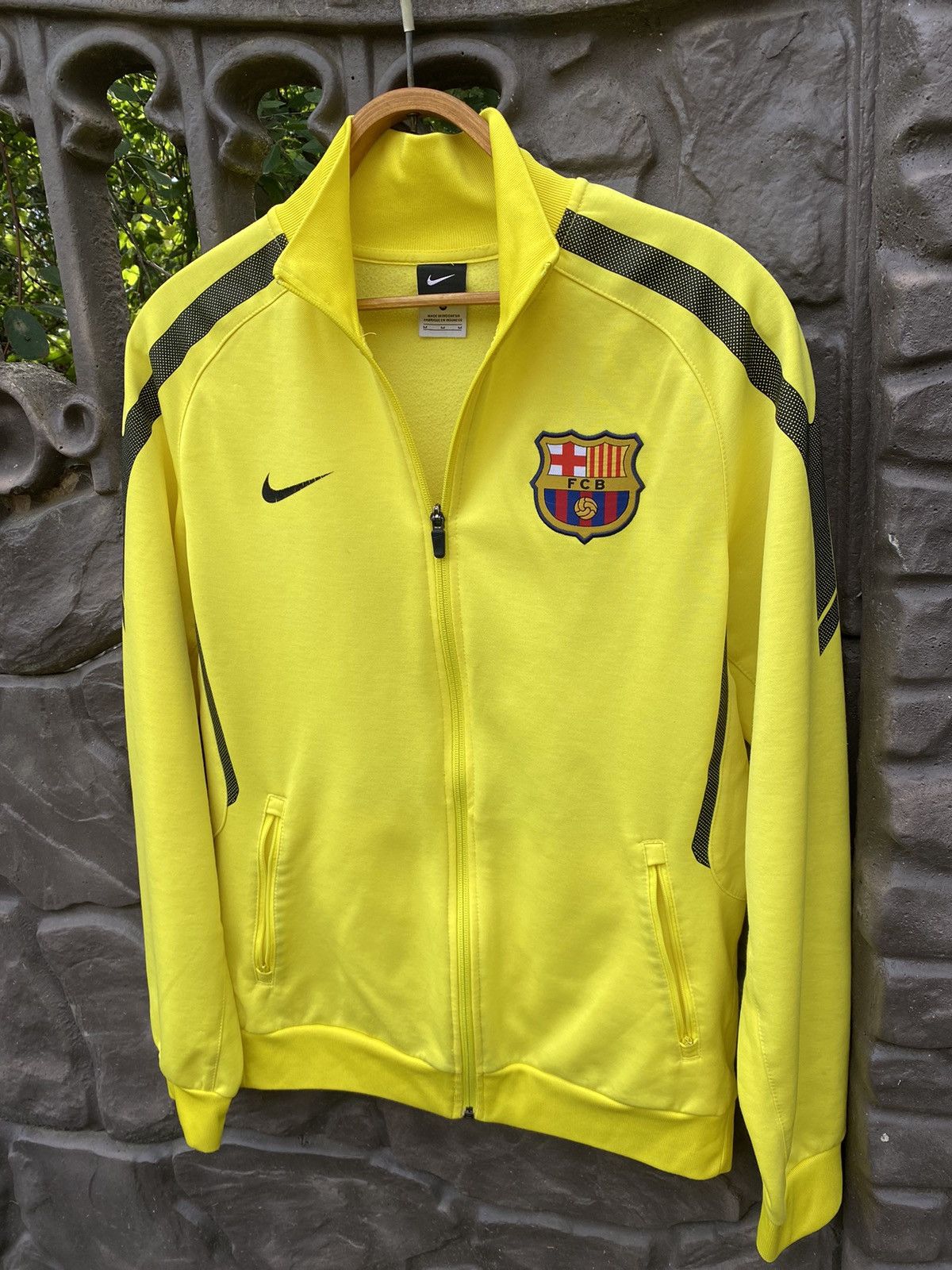 Nike × Vintage Nike FC Barcelona Jacket Yellow Black Mens Full Zip Track Size US M / EU 48-50 / 2 - 6 Thumbnail