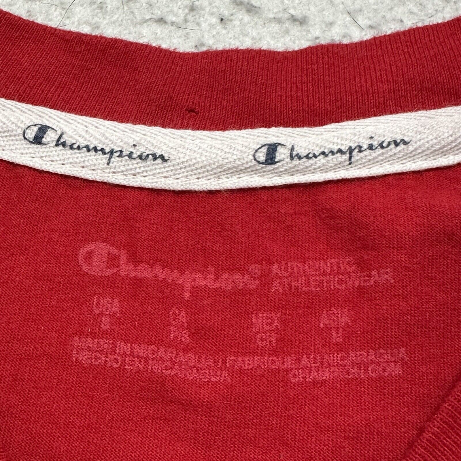 Champion Champion Women's Small Red Short Sleeve T Shirt Pink Logo Size S / US 4 / IT 40 - 3 Thumbnail