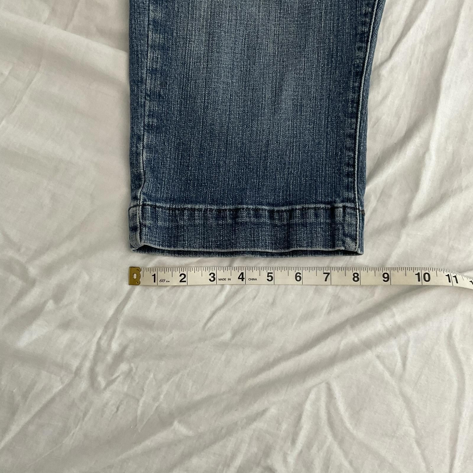 Levi's vtg levis y2k wide leg capri low rise jeans womens 16 Size 38" / US 16 / IT 52 - 8 Thumbnail