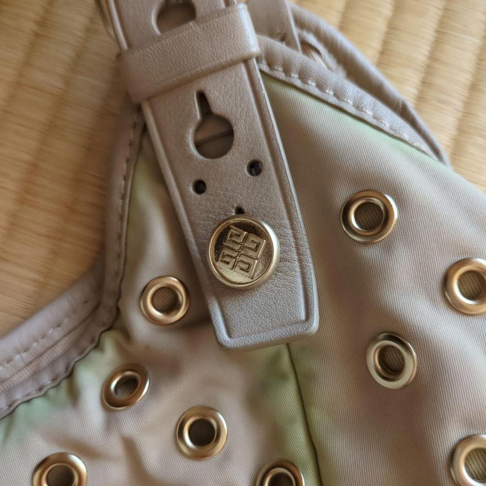 Givenchy Givenchy - Beige Eyelet Studded Hobo Bag Size ONE SIZE - 2 Thumbnail