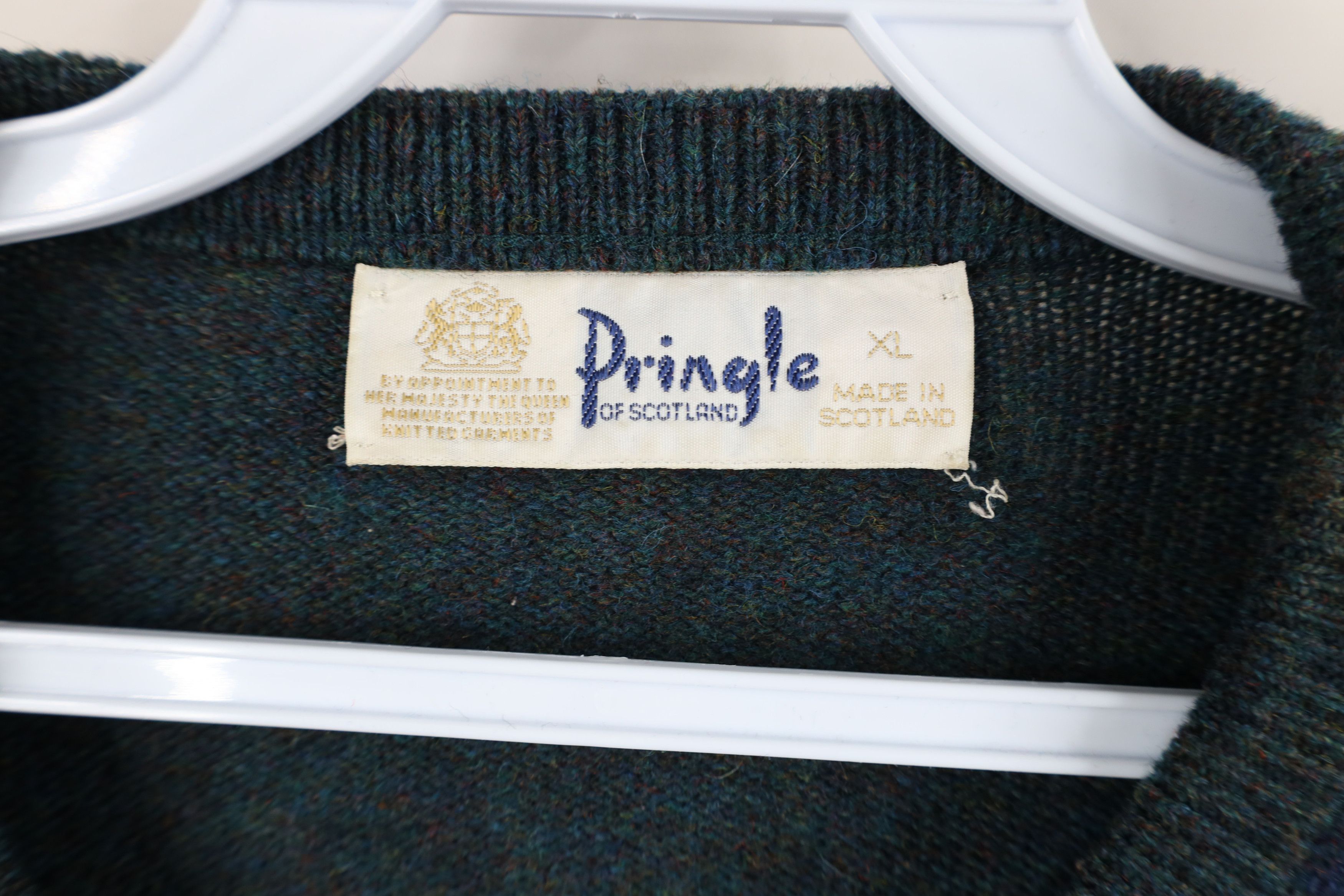 Vintage Vintage 90s Streetwear Argyle Crewneck Sweater Scotland Size US XL / EU 56 / 4 - 4 Thumbnail