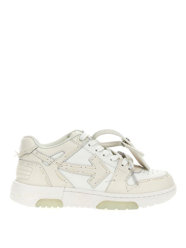 image of Off White Out Of Office Ooo Sneakers Leather Sartorial Stitching White, Men's (Size 12)