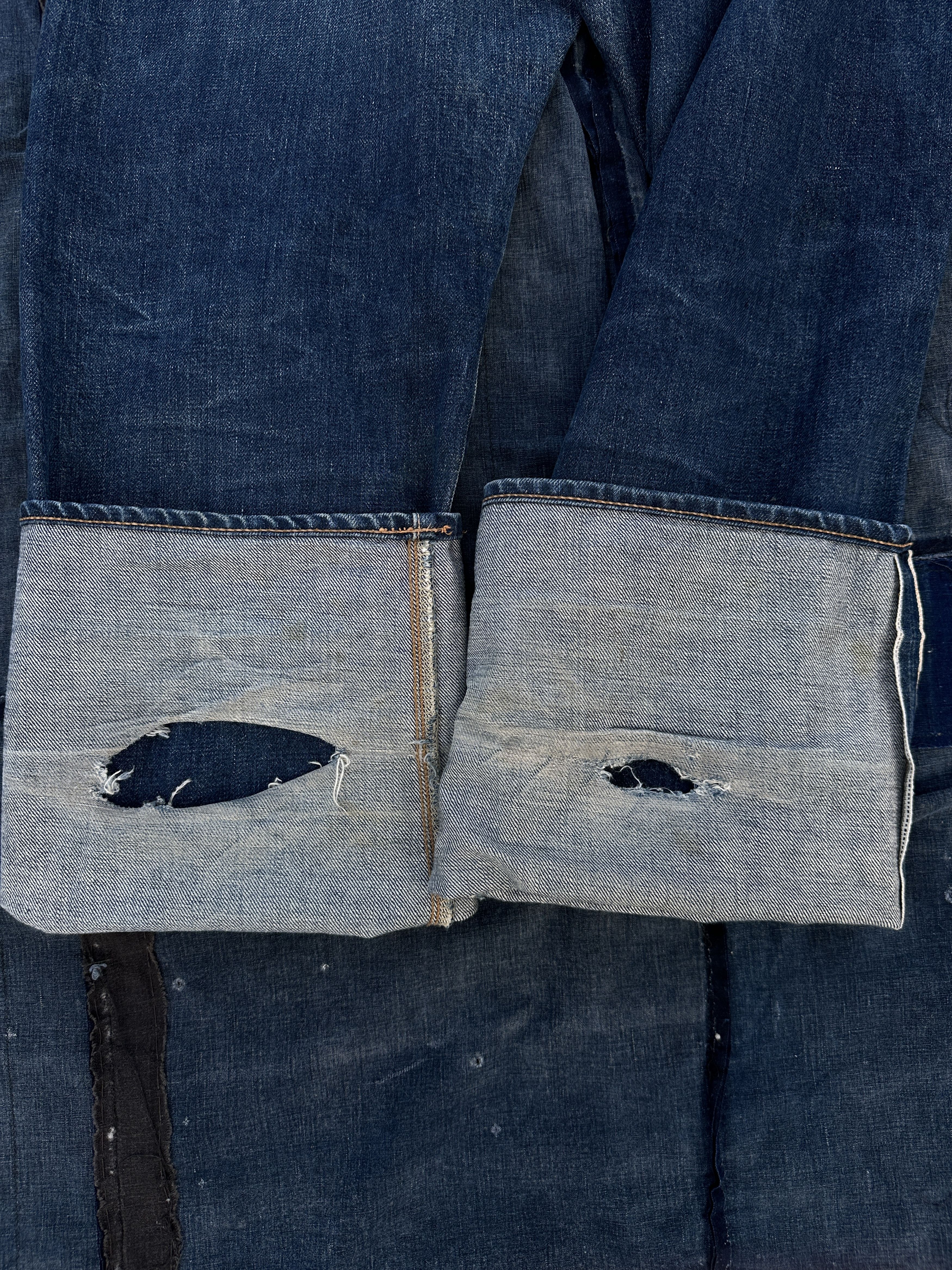 Evisu Buckle Back No2 2000s Selvedge seagulls back cinch denim 501 Size US 35 - 5 Thumbnail
