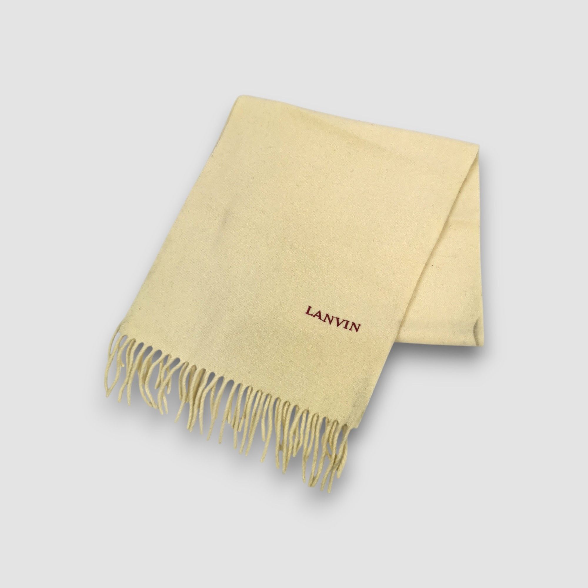 Lanvin Vintage Lanvin Scarf Winter Warmer Fringe Winter Scarves Size ONE SIZE - 1 Thumbnail