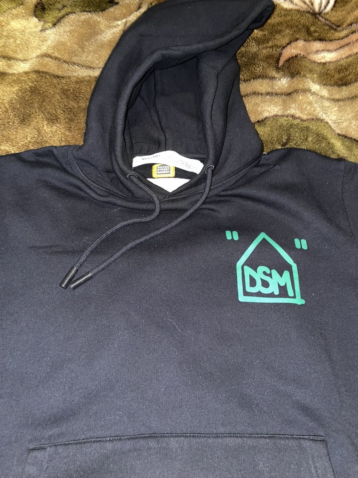 Dover Street Market × Off-White OFF-WHITE DOVER STREET MARKET HOODIE Black Green Medium New Size US M / EU 48-50 / 2 - 7 Thumbnail