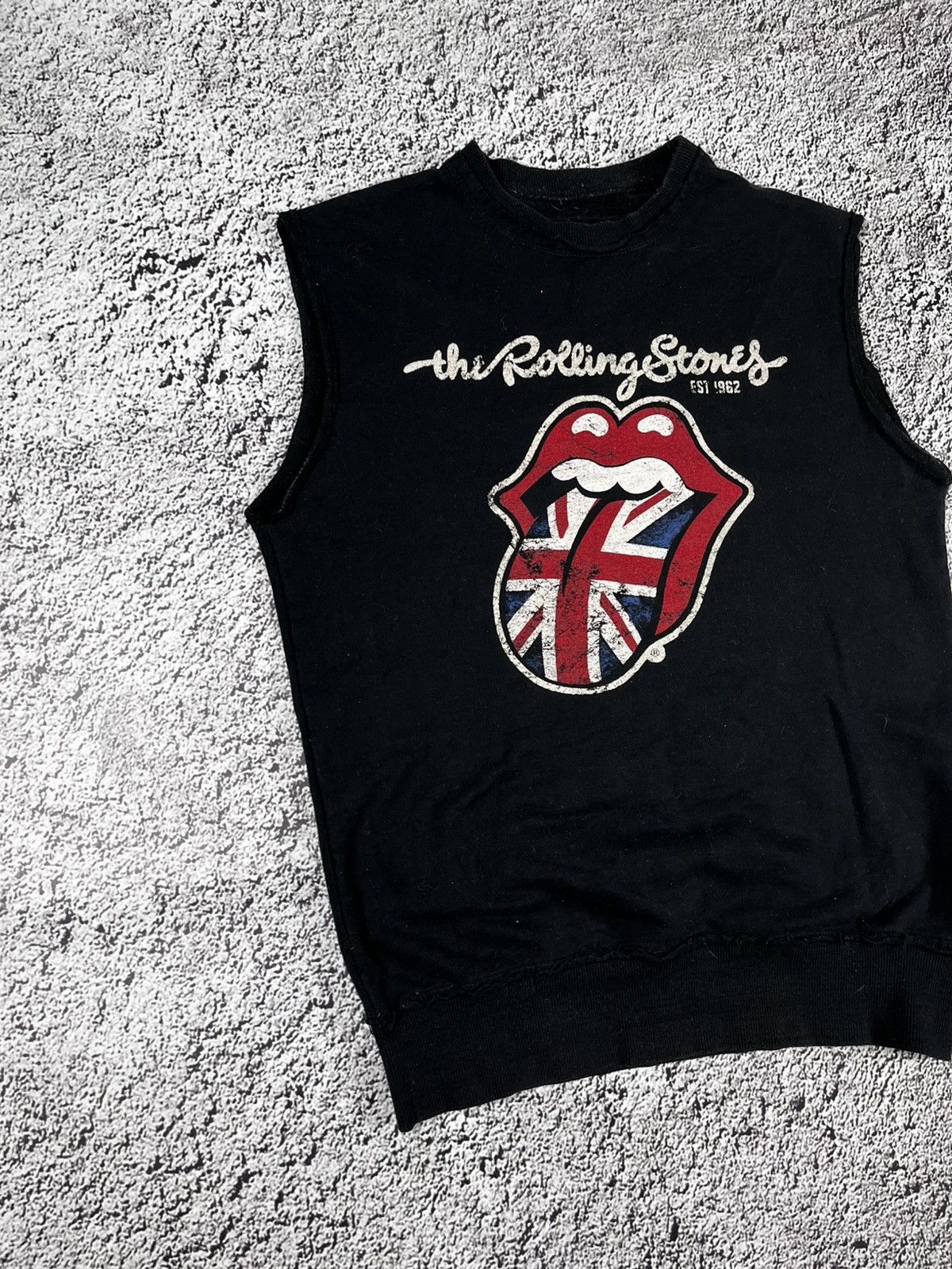Band Tees Vintage Y2K The Rolling Stones logo sleeveless sweatshirt Size US M / EU 48-50 / 2 - 2 Thumbnail