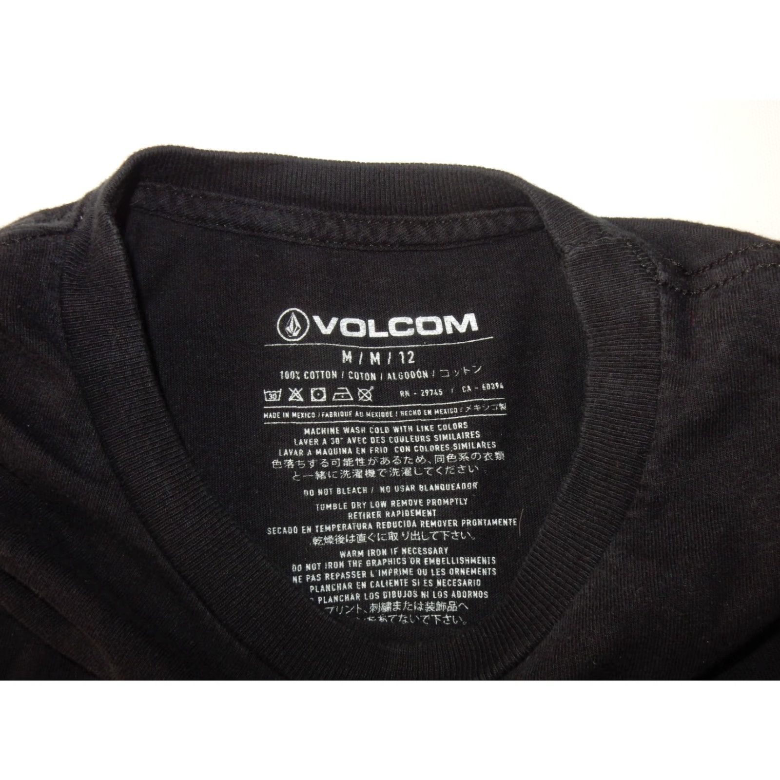 Volcom Volcom T-Shirt Men Short Sleeve Graphic Print Black Cotton M Size US M / EU 48-50 / 2 - 2 Thumbnail
