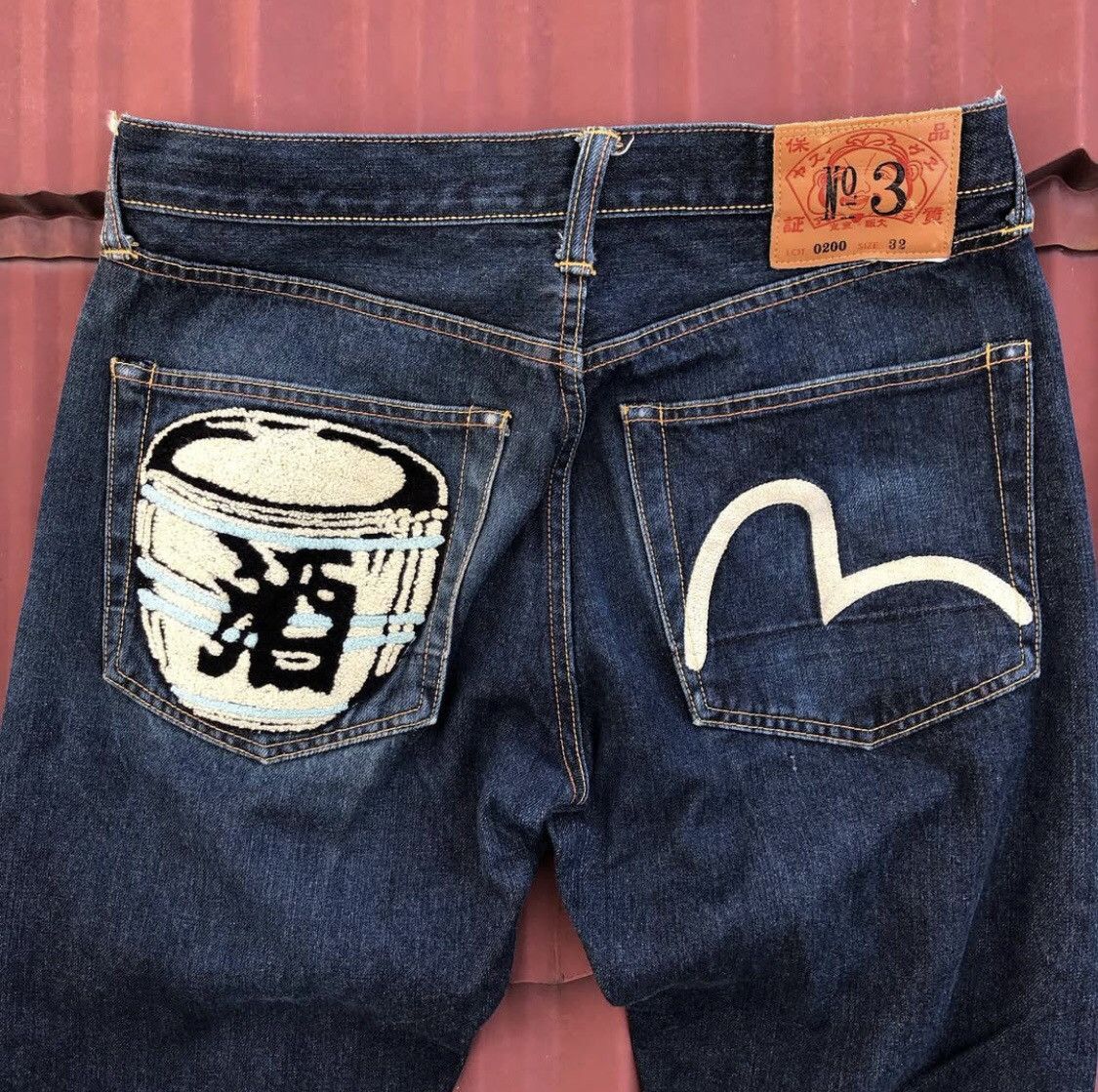 Japanese Brand Evisu selvegde denim Size US 31 - 8 Thumbnail