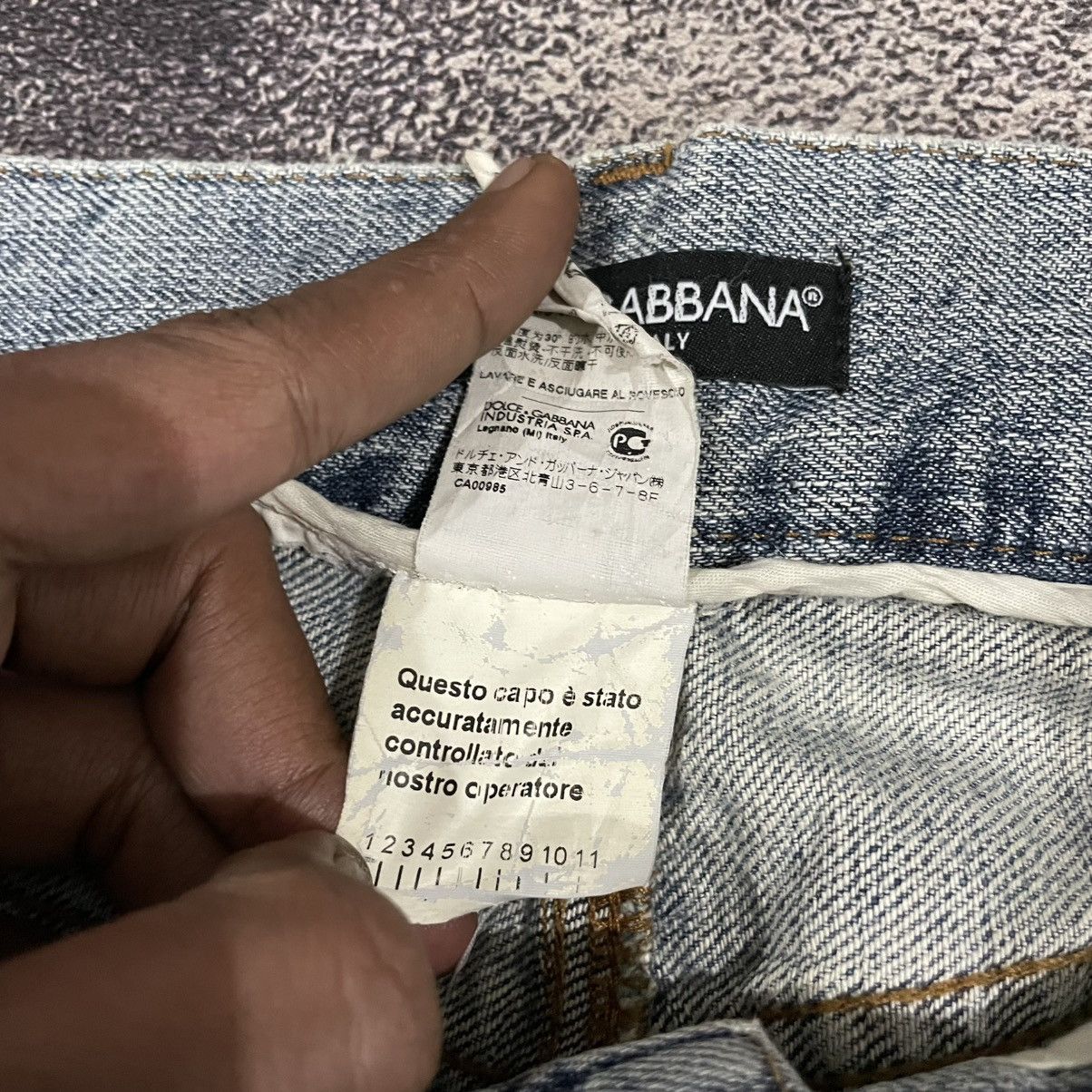 Dolce & Gabbana × Le Grande Bleu (L.G.B.) × Tornado Mart 00's Dolce & Gabbana Straight Distressed Jeans Size US 34 / EU 50 - 8 Thumbnail