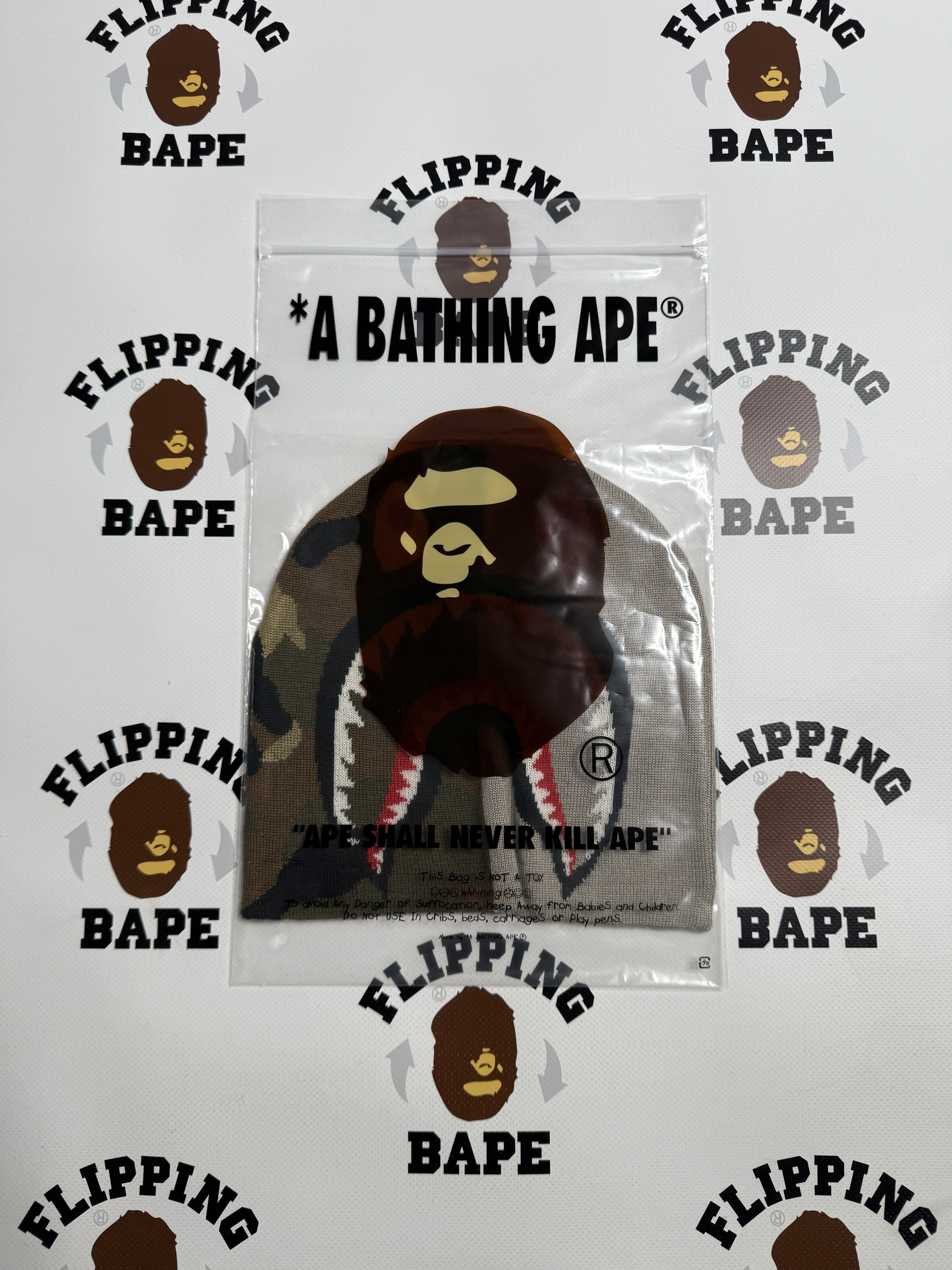 Bape BAPE 1ST SHARK KNIT CAP Size ONE SIZE - 15 Thumbnail