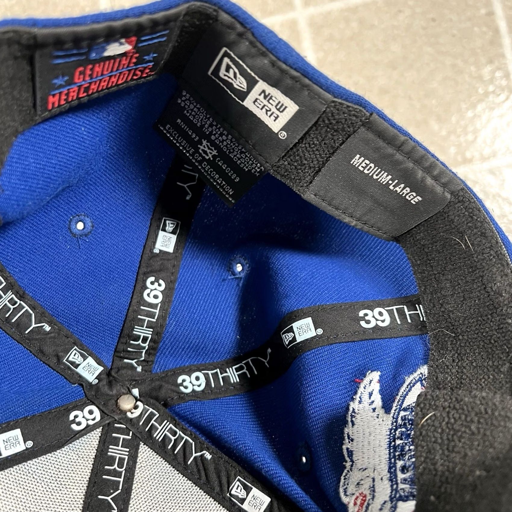New Era New Era MLB Toronto Blue Jays Baseball Hat Cap Leaf Logo Blue 49Forty Cap One Size Men Size ONE SIZE - 5 Thumbnail