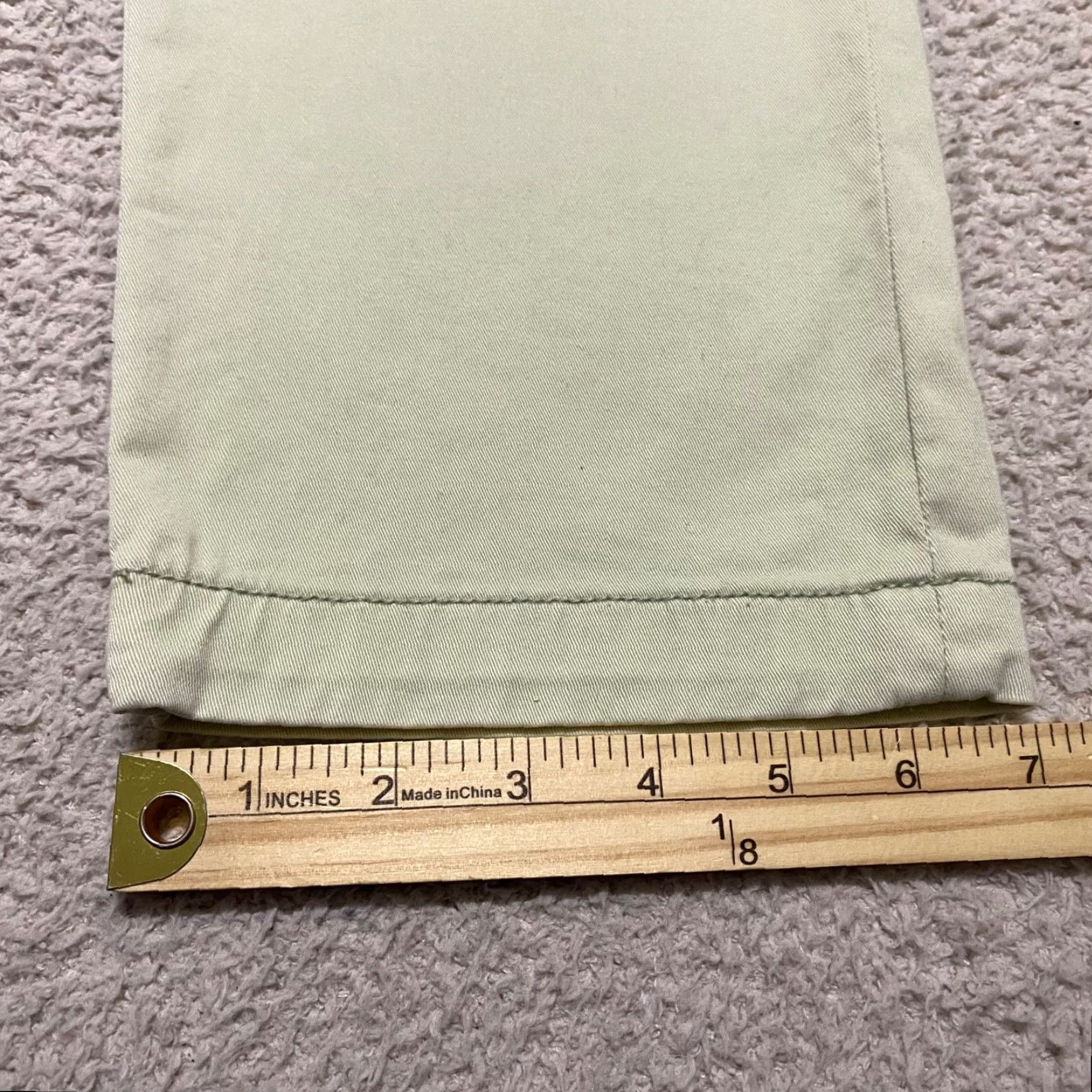 Anthropologie Anthropologie Pants sz 29 Beige Solid Straight Leg Chino Slim Mid Rise Womens Size 29" - 2 Thumbnail