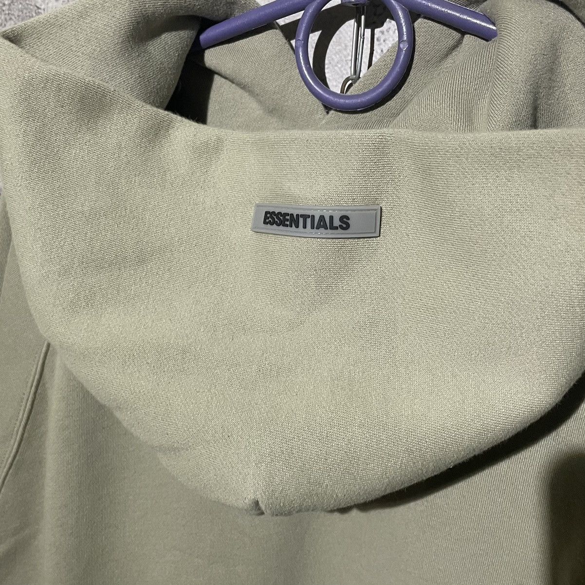 Fear of God Essentials Fear Of God Big Logo Olive Hoodie Streetwear Rare Size US M / EU 48-50 / 2 - 10 Thumbnail