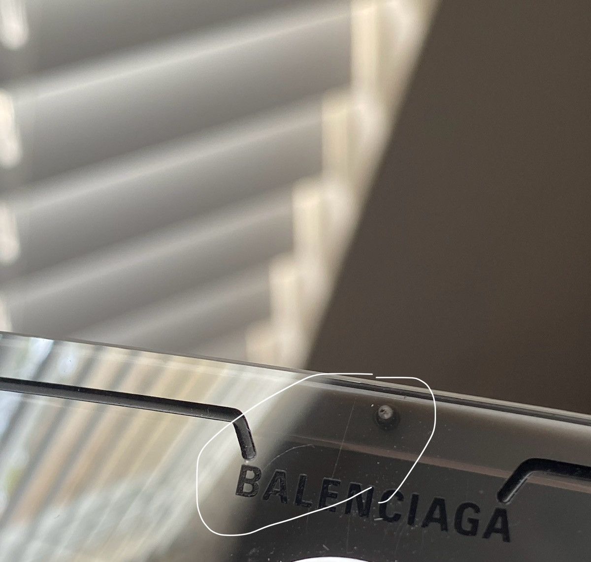 Balenciaga Balenciaga Shield Sunglasses White Size ONE SIZE - 11 Thumbnail