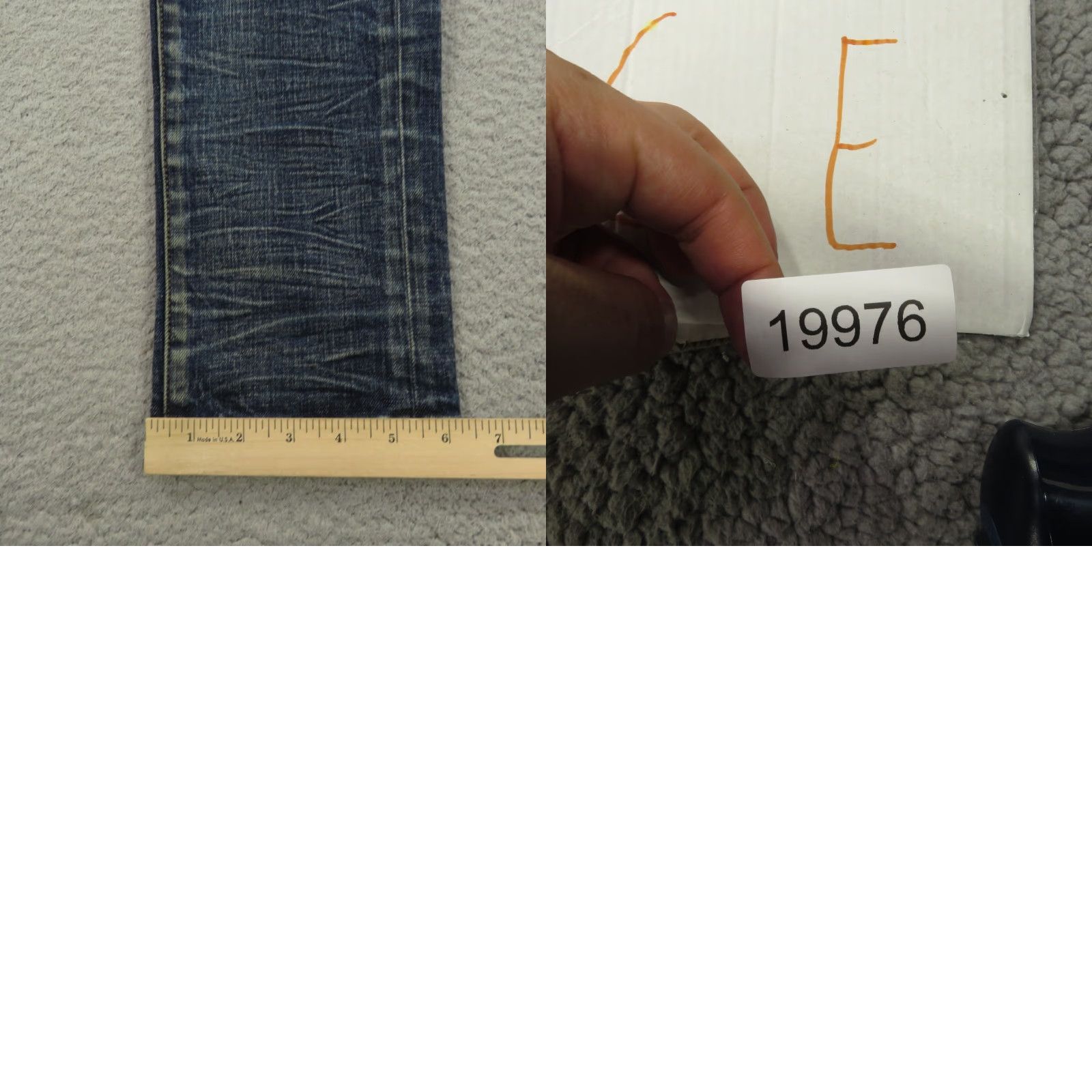 J Brand Purple Brand Jeans Men 32x34 P001 Low Rise Slim Fit Dark Indigo Fades Distressed Jeans Size US 32 / EU 48 - 10 Thumbnail