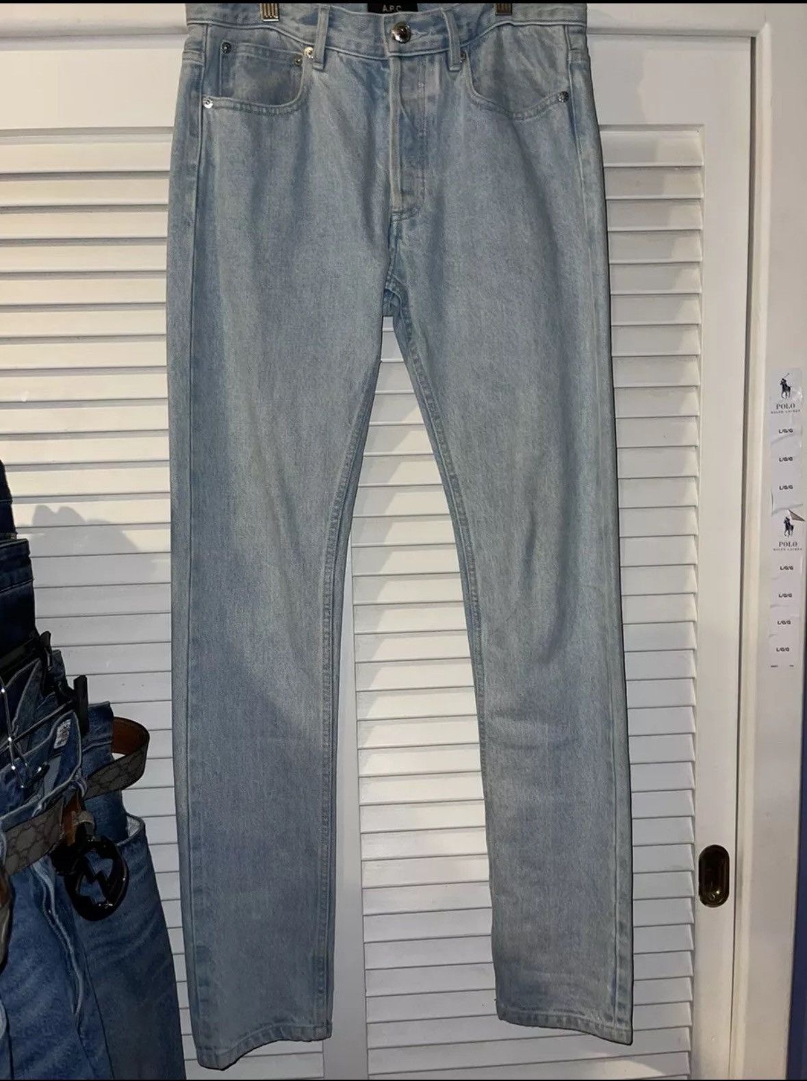 A.P.C. Apc light blue denim jeans petite new standard size 28 Size US 28 / EU 44 - 1 Thumbnail