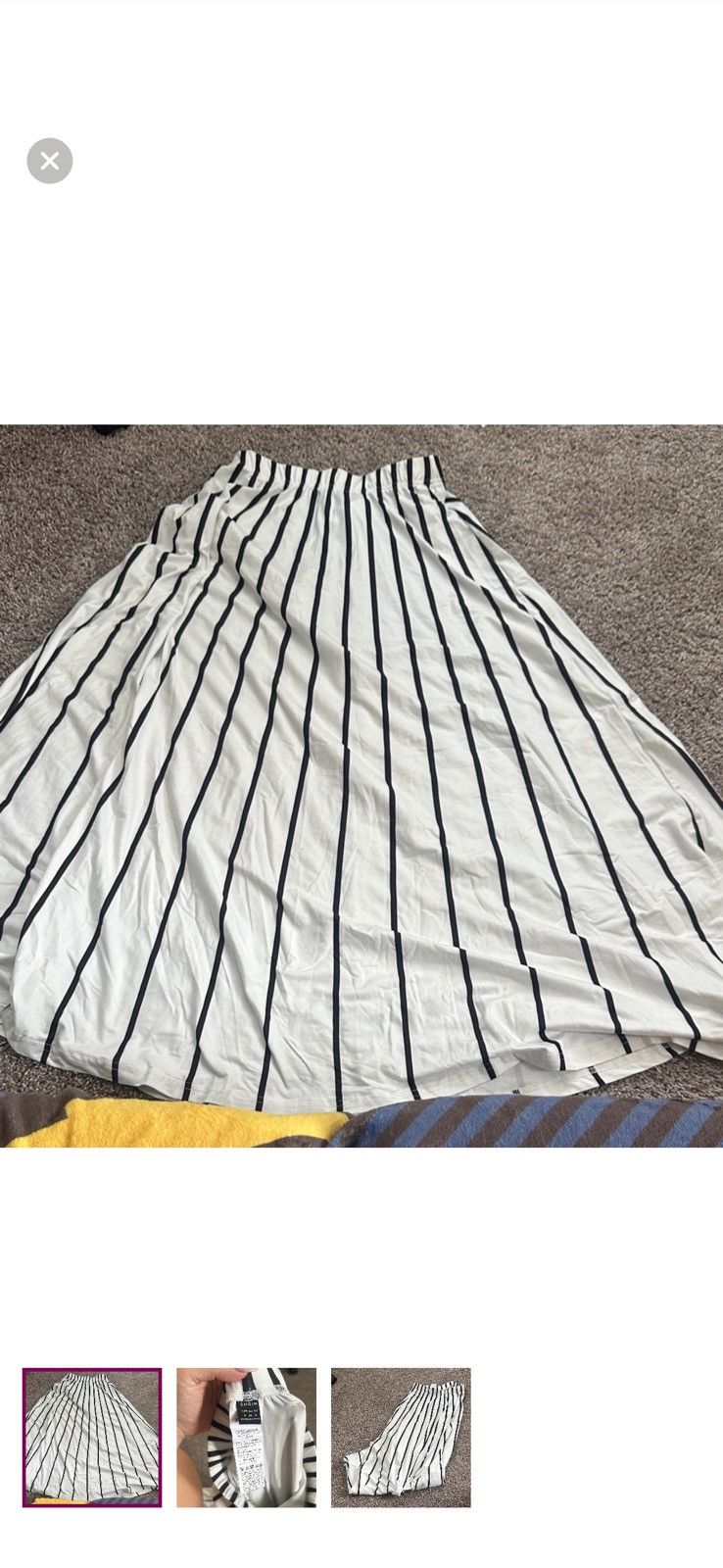 Shein Black and white maxi skirt Size 27" / US 4 / IT 40 - 1 Thumbnail