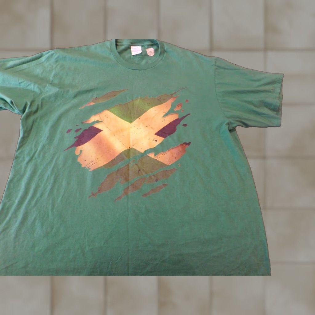 Port & Company Port & Company Jamaica Mens Shirt T-Shirt 2XL Green Short Sleeve Crew Neck Solid Logo Classic Vintage: No (adjusted to conform) Size US XXL / EU 58 / 5 - 1 Thumbnail