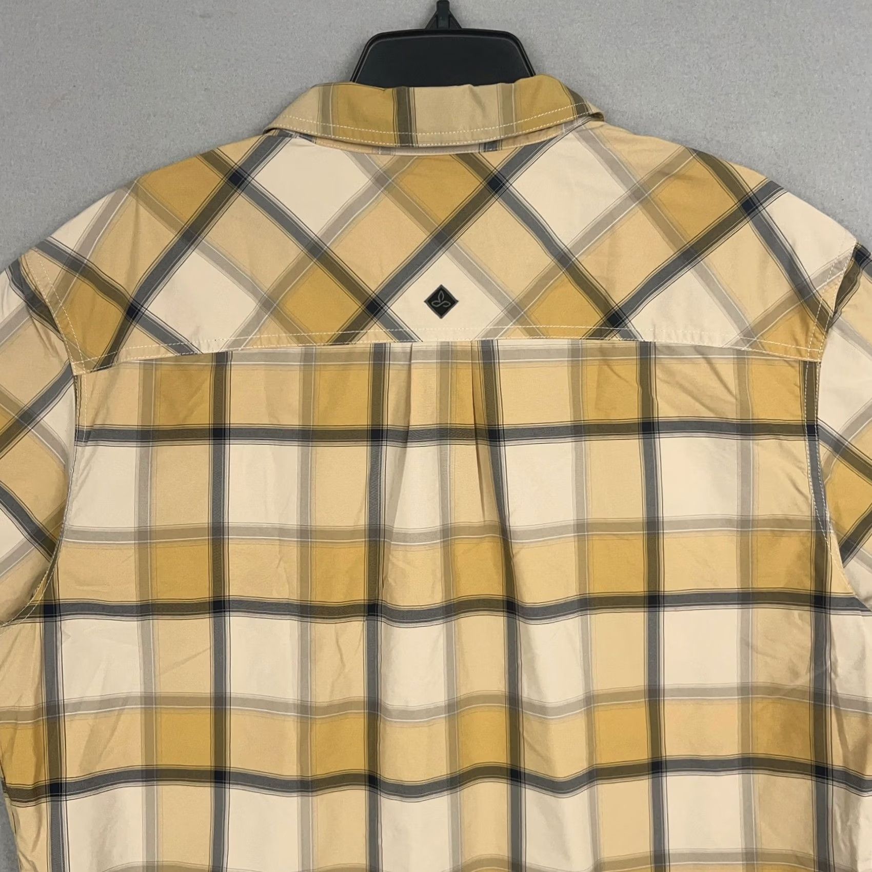 Prana prAna Shirt Mens XL Yellow Plaid Button-Up Short Sleeve Outdoor Hiking Gorp Camp Mens XL Yellow Plaid Button-Up Short Sleeve Outdoor Hiking Gorp Camp Size US XL / EU 56 / 4 - 7 Thumbnail