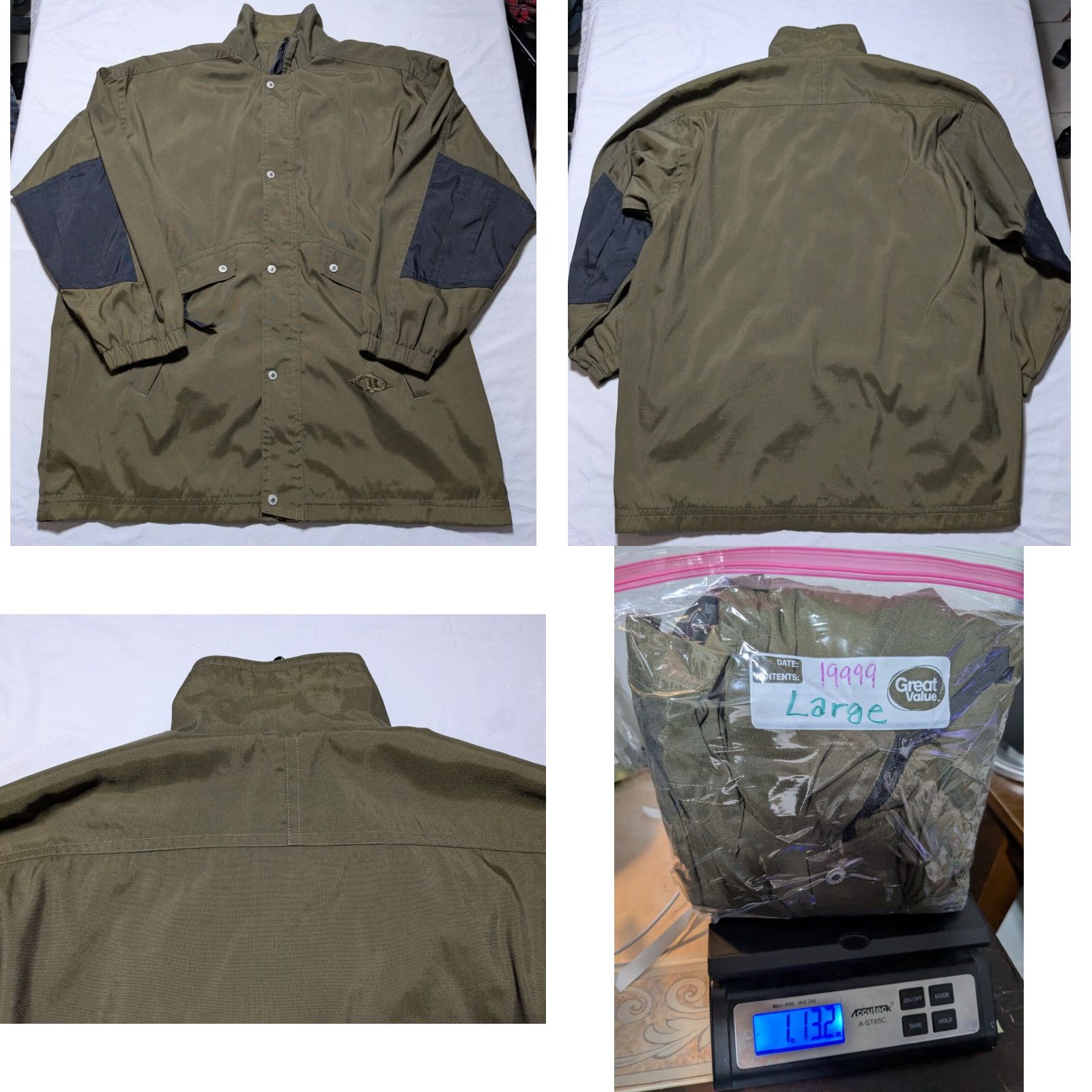 Vintage VINTAGE Killer Loop OVERPLUS COMFORT Men L Green Nylon Full Zip Snap Jacket Size US L / EU 52-54 / 3 - 10 Thumbnail