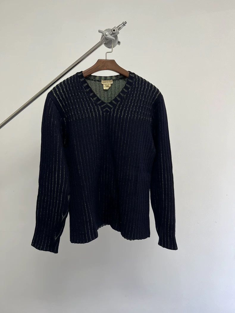 Dries Van Noten dries van noten Striped knit V-neck sweater 2506-Nextarrow Size US L / EU 52-54 / 3 - 1 Thumbnail
