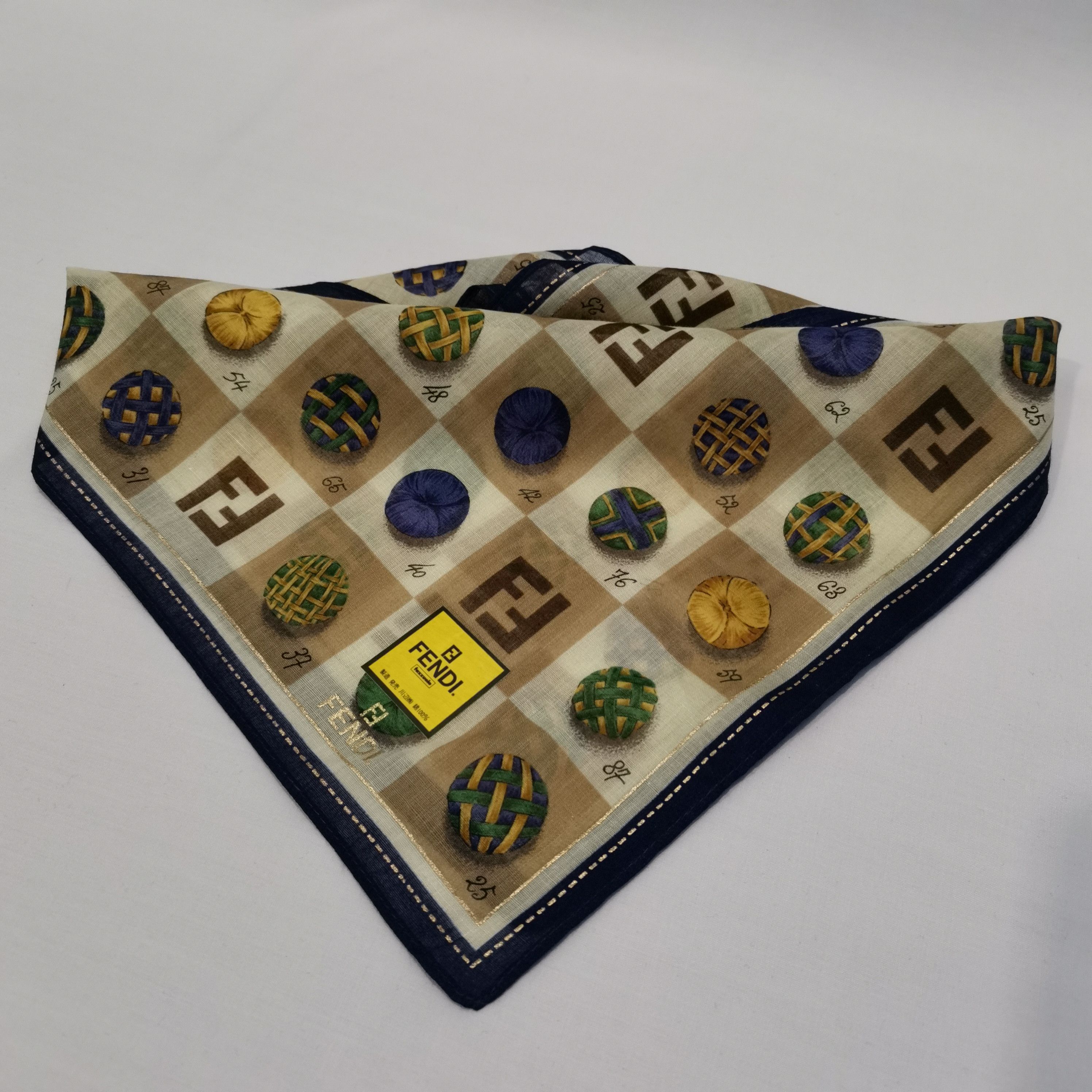 Fendi FENDI HANDKERCHIEF/ BANDANA/ SCARF Size ONE SIZE - 2 Thumbnail