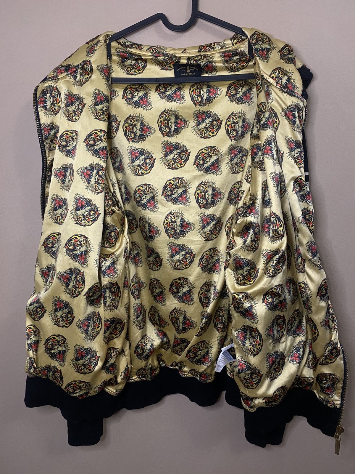 Christian Audigier Vintage Ed Hardy by Christian Audigier Zip Up Sweater Size US XL / EU 56 / 4 - 16 Thumbnail