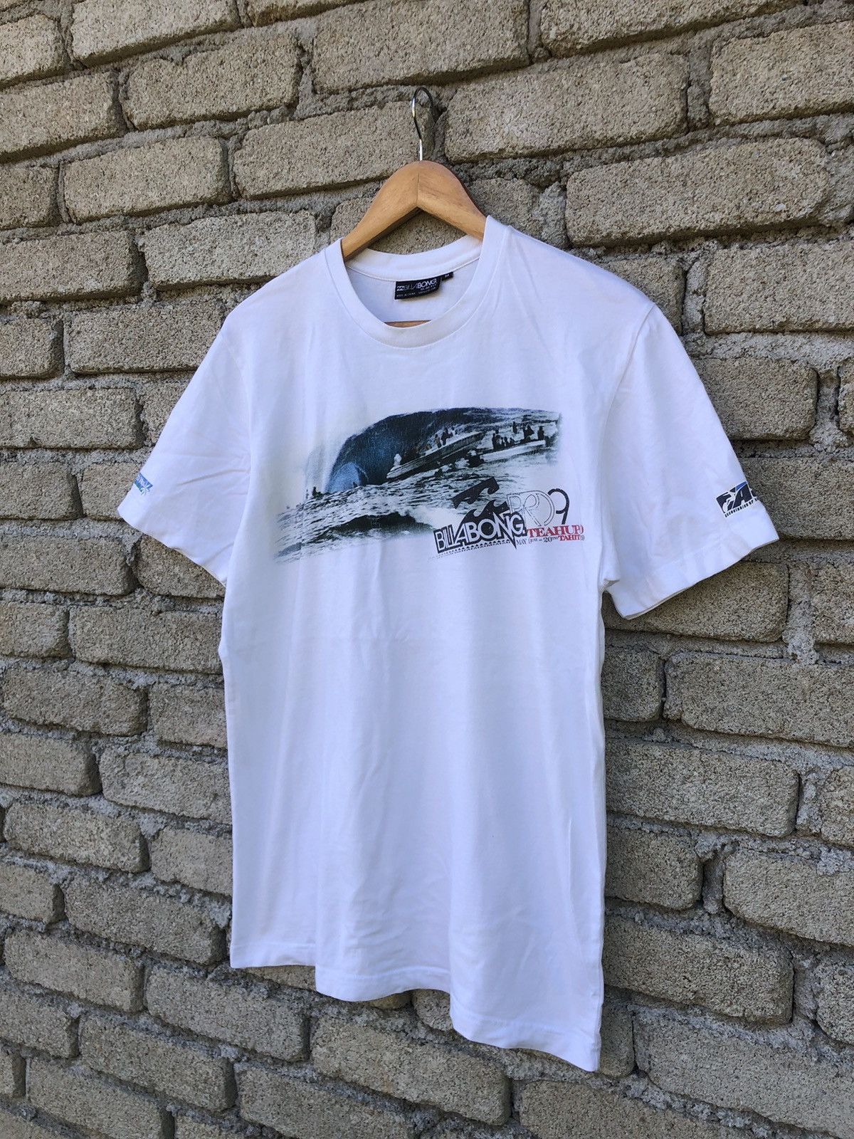 Billabong Vintage Y2K Billabong PRO 9 Teahupoo Tahiti Tshirt Size US M / EU 48-50 / 2 - 3 Thumbnail