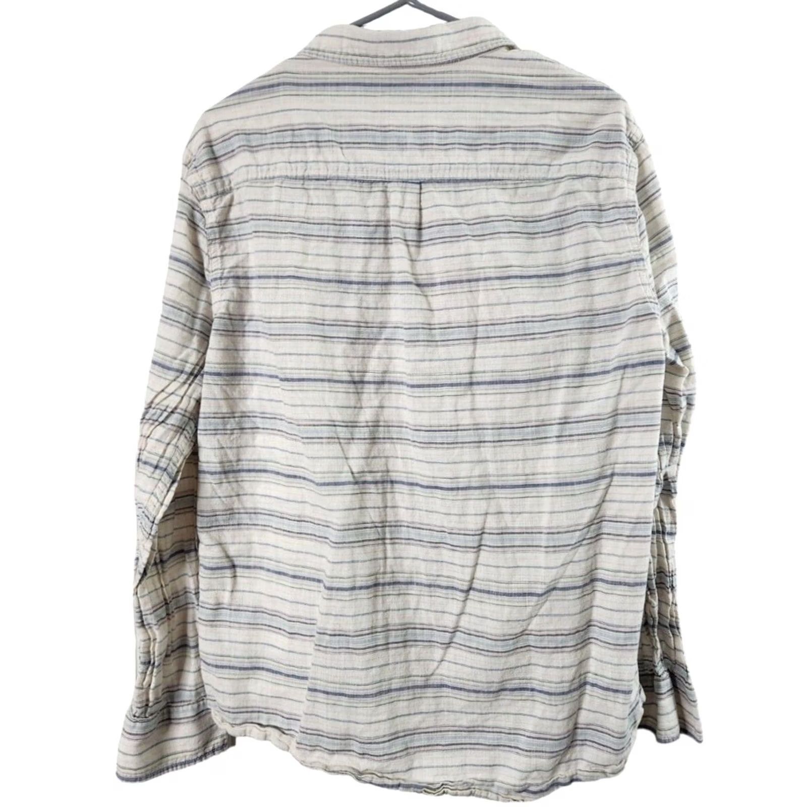 Marine Layer Marine Layer Mens L Button Up Shirt Striped Long Sleeve Pocket 100% Cotton Size US L / EU 52-54 / 3 - 2 Thumbnail