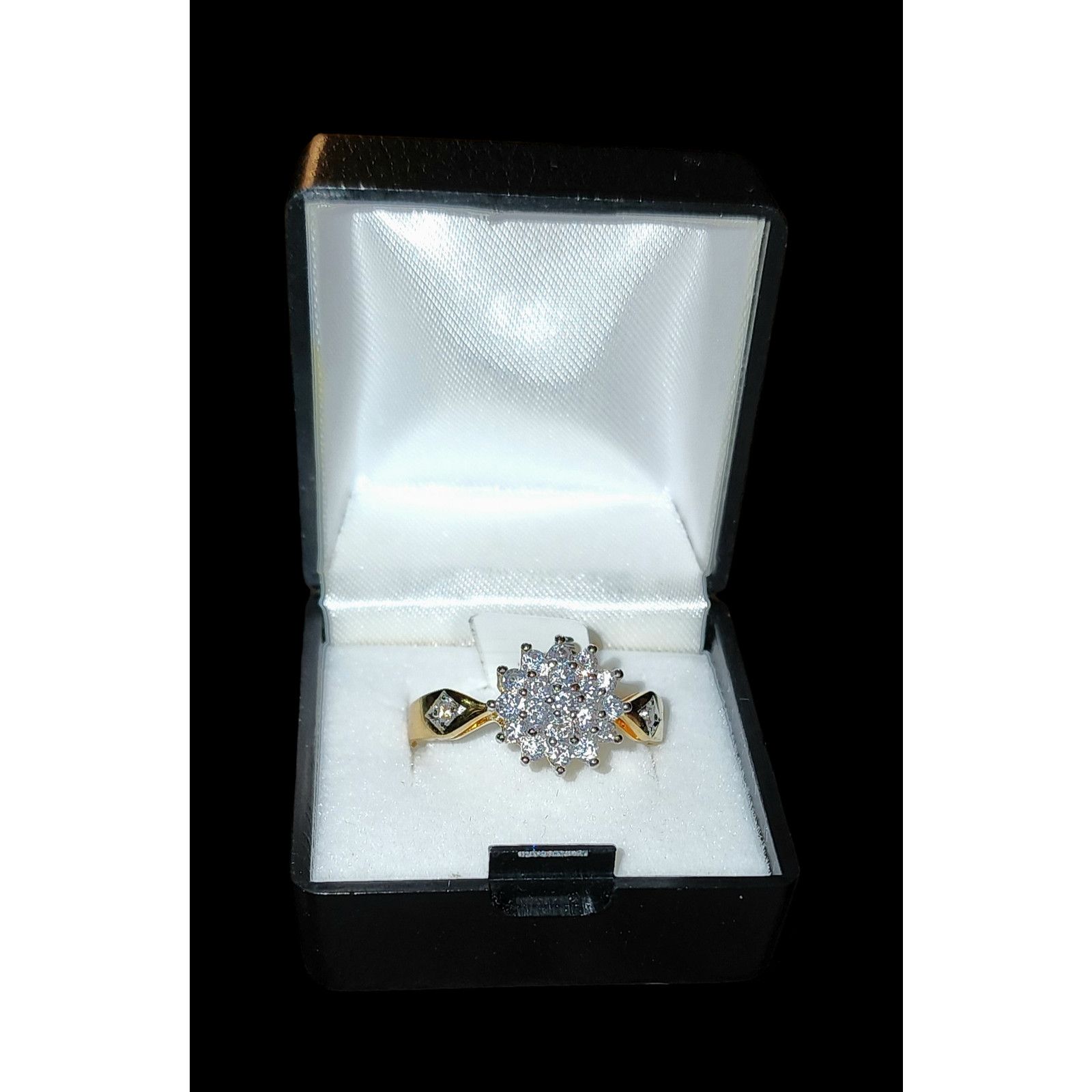 REGAL Two tone Cubic zirconia 14kt Gold plated ring size 10.75 Size ONE SIZE - 2 Thumbnail