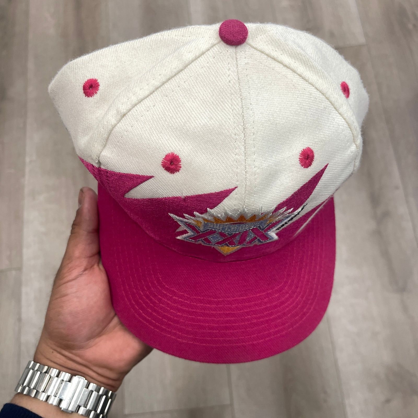 Vintage 1994 Super Bowl XXIX Sharktooth Logo Athletic Snapback Hat Size ONE SIZE - 3 Thumbnail