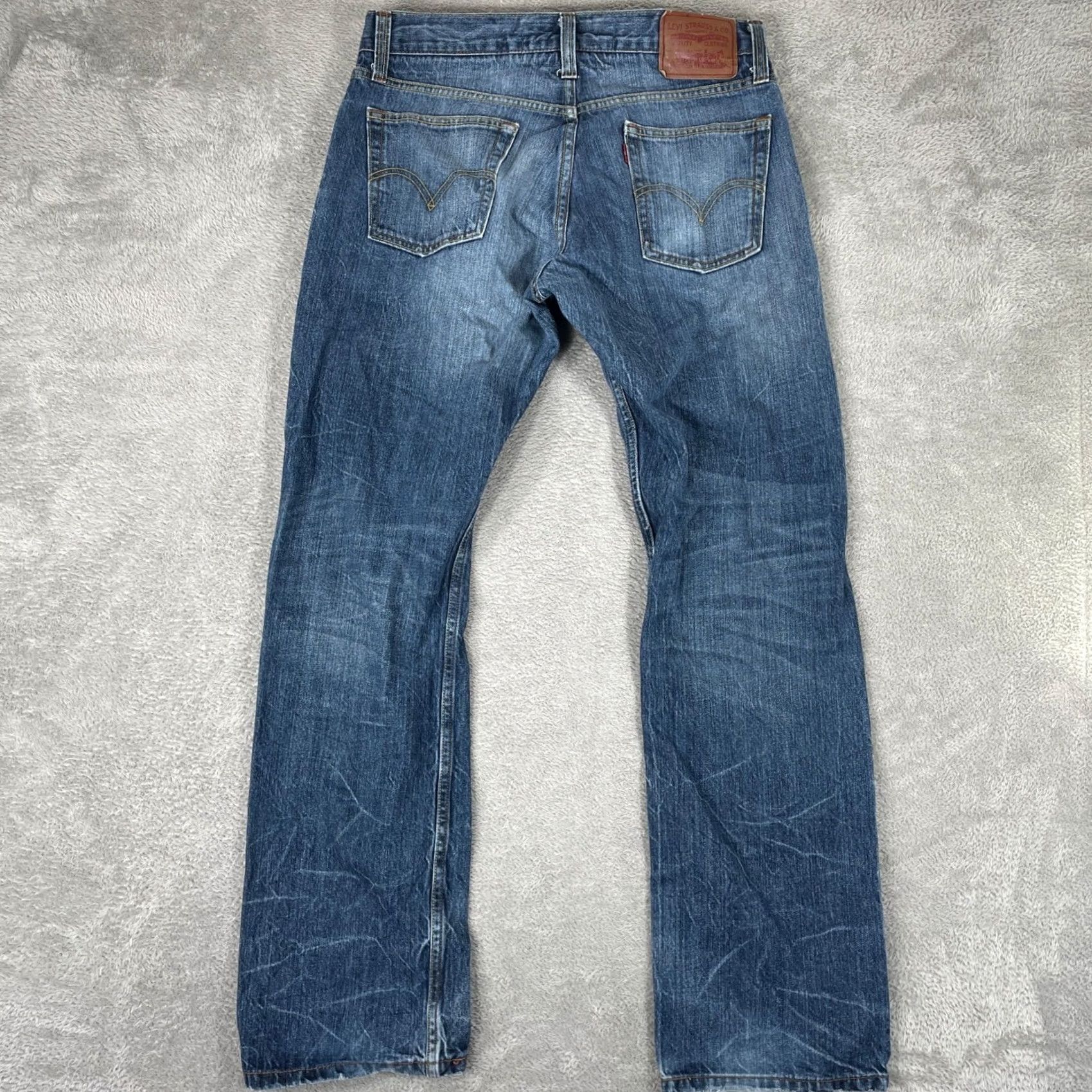 Levi's Levi's 514 Jeans Mens 34x34 Blue Slim Straight Leg Denim Y2K Skater Size US 34 / EU 50 - 2 Thumbnail