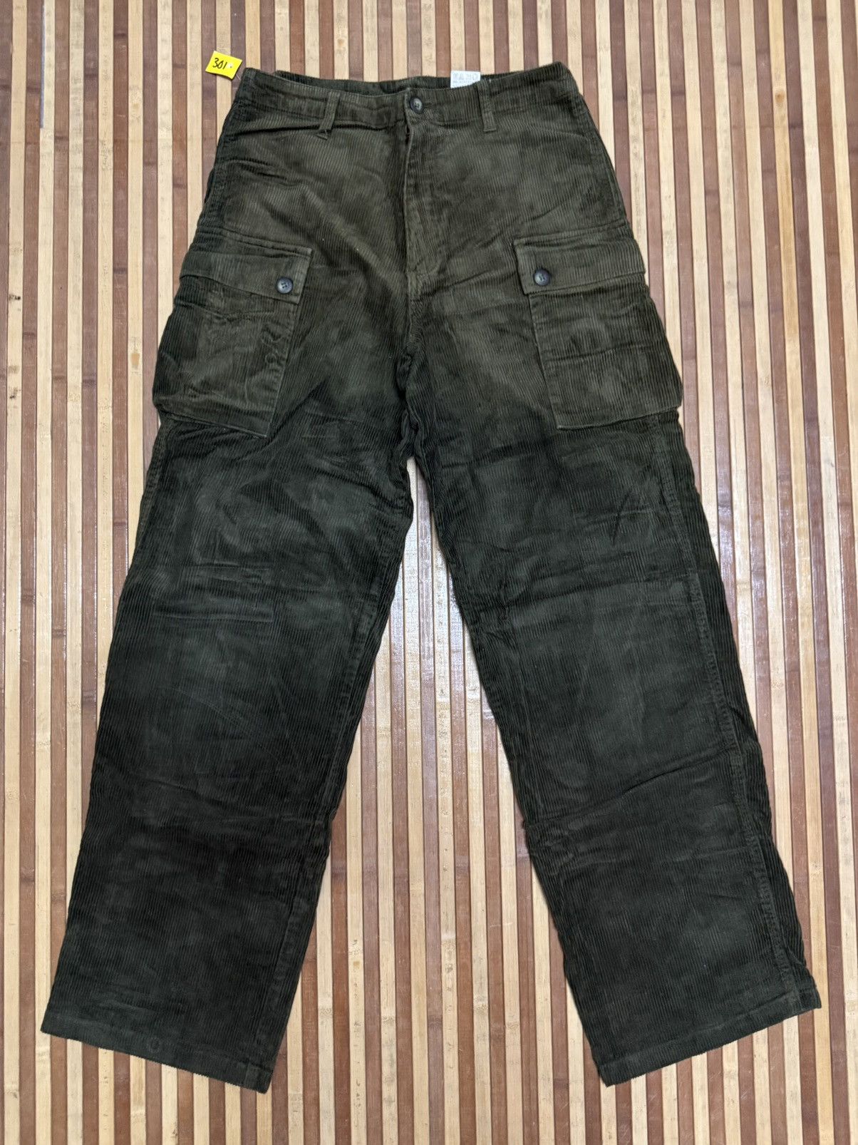 Japanese Brand African Beat Club Corduroy Cargo Pants / Monkey Pants Size US 28 / EU 44 - 2 Thumbnail