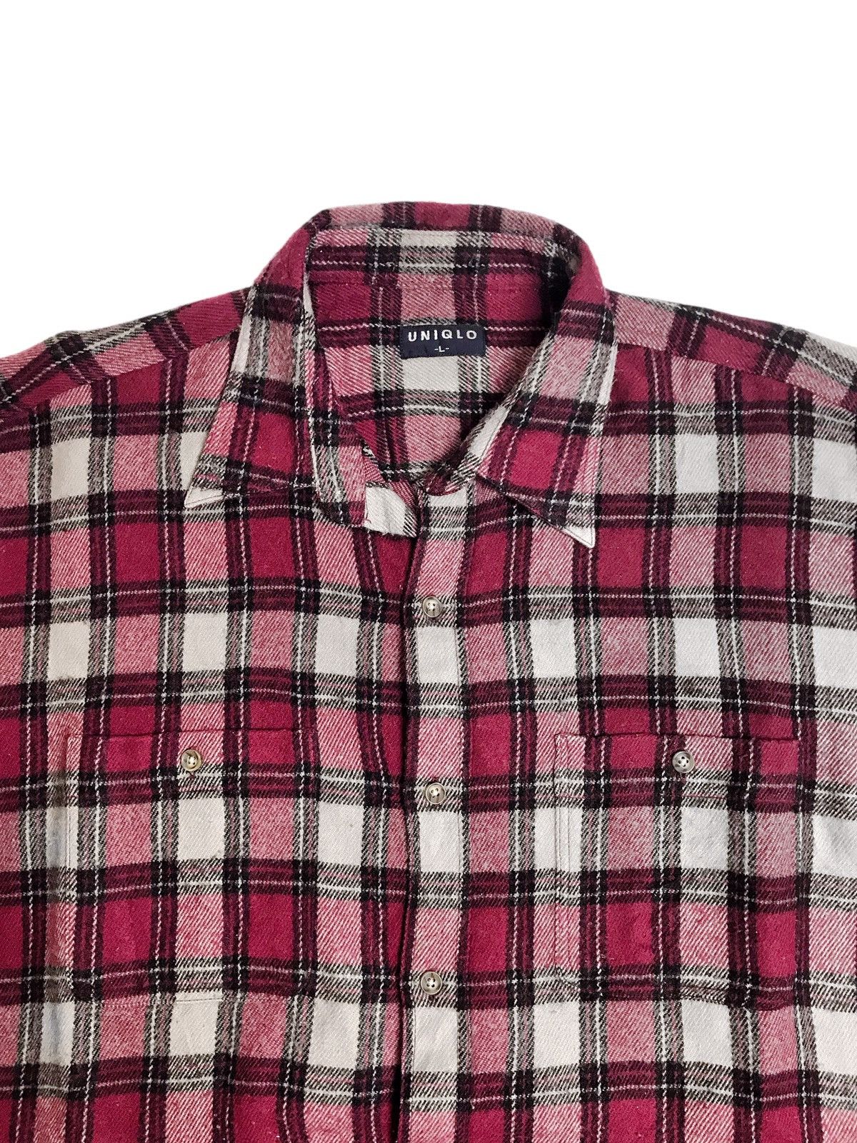 Japanese Brand × Uniqlo × Vintage Uniqlo Vintage Plaid Wool Flannel Size US XL / EU 56 / 4 - 2 Thumbnail