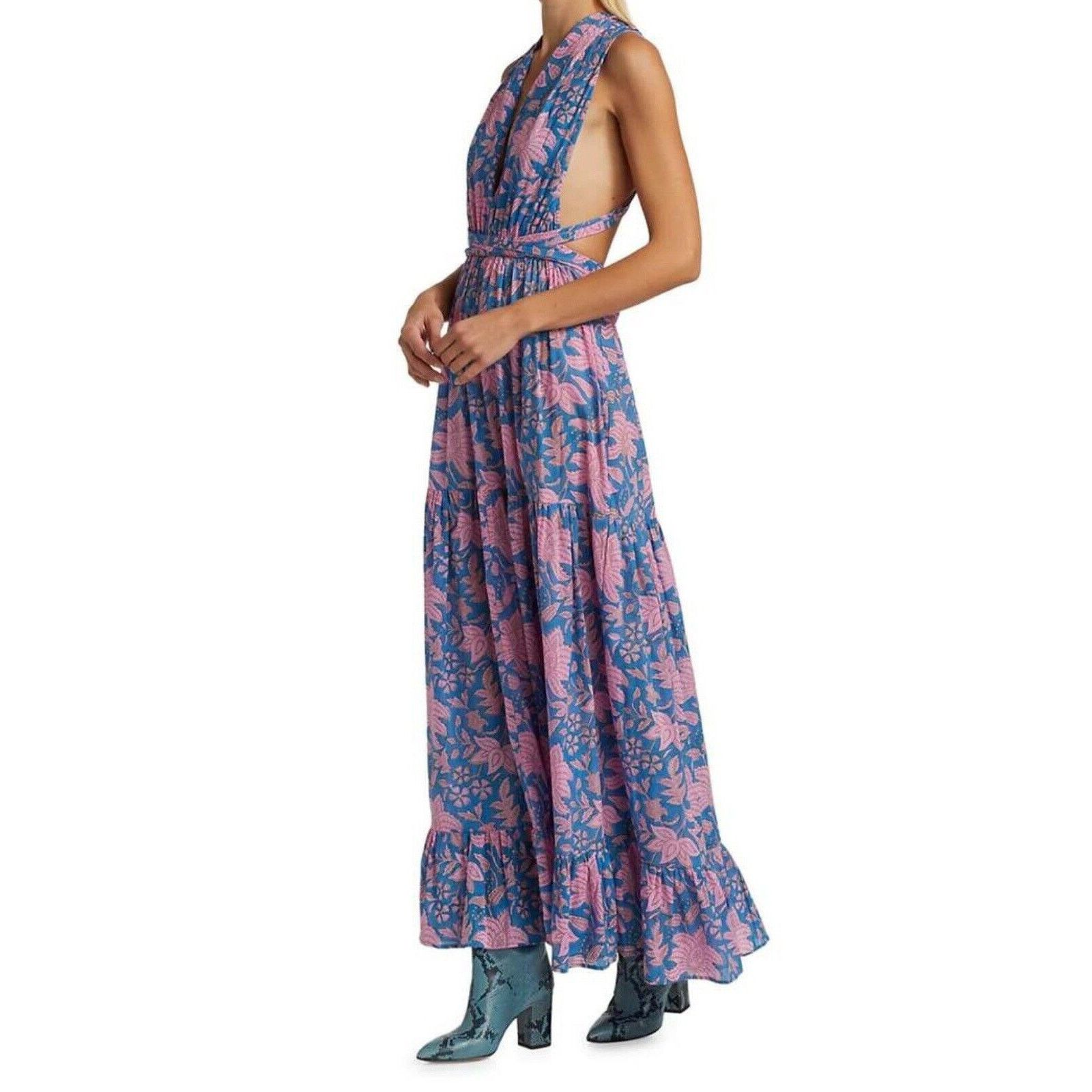 Designer HANNAH ARTWEAR Chloe Floral Cross Back Maxi Designer 2 US M Size M / US 6-8 / IT 42-44 - 1 Thumbnail