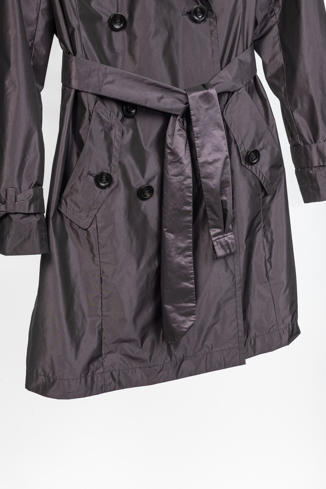 Weekend Max Mara Weekend Max Mara Taffeta Double-Breasted Belted Trench Coat Size M / US 6-8 / IT 42-44 - 7 Thumbnail