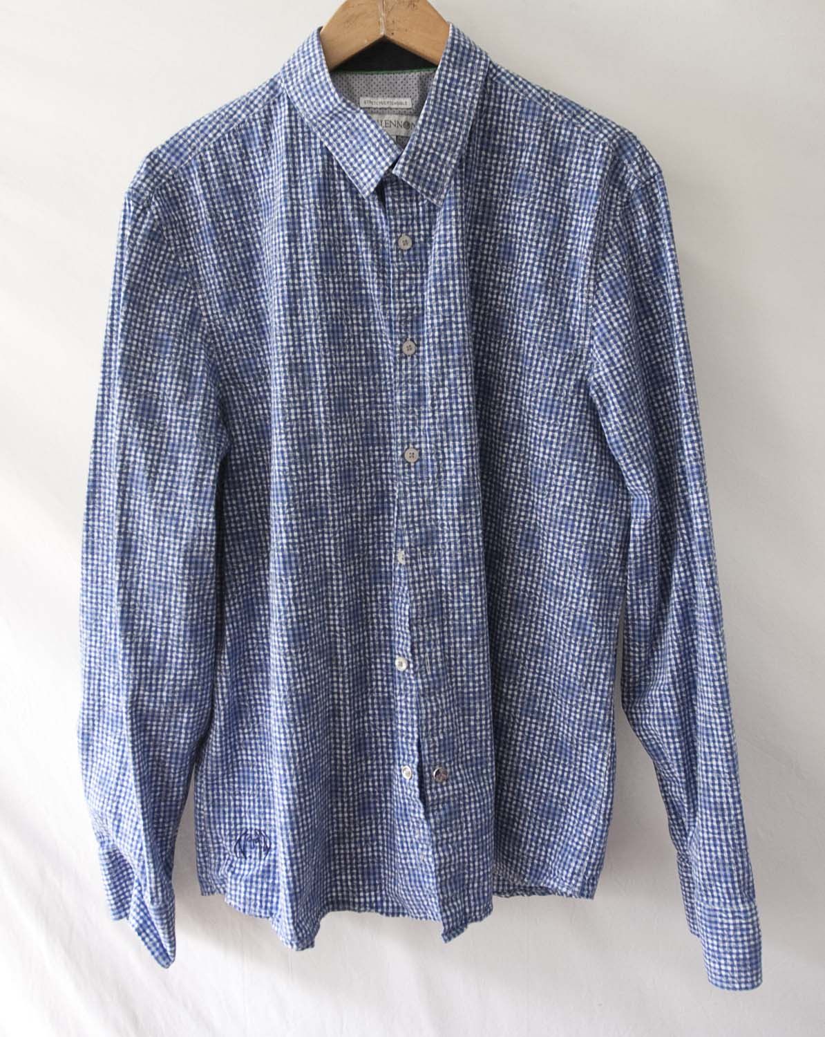 Other John Lennon Shirt Stretch Size XL Blue Size US XL / EU 56 / 4 - 1 Thumbnail