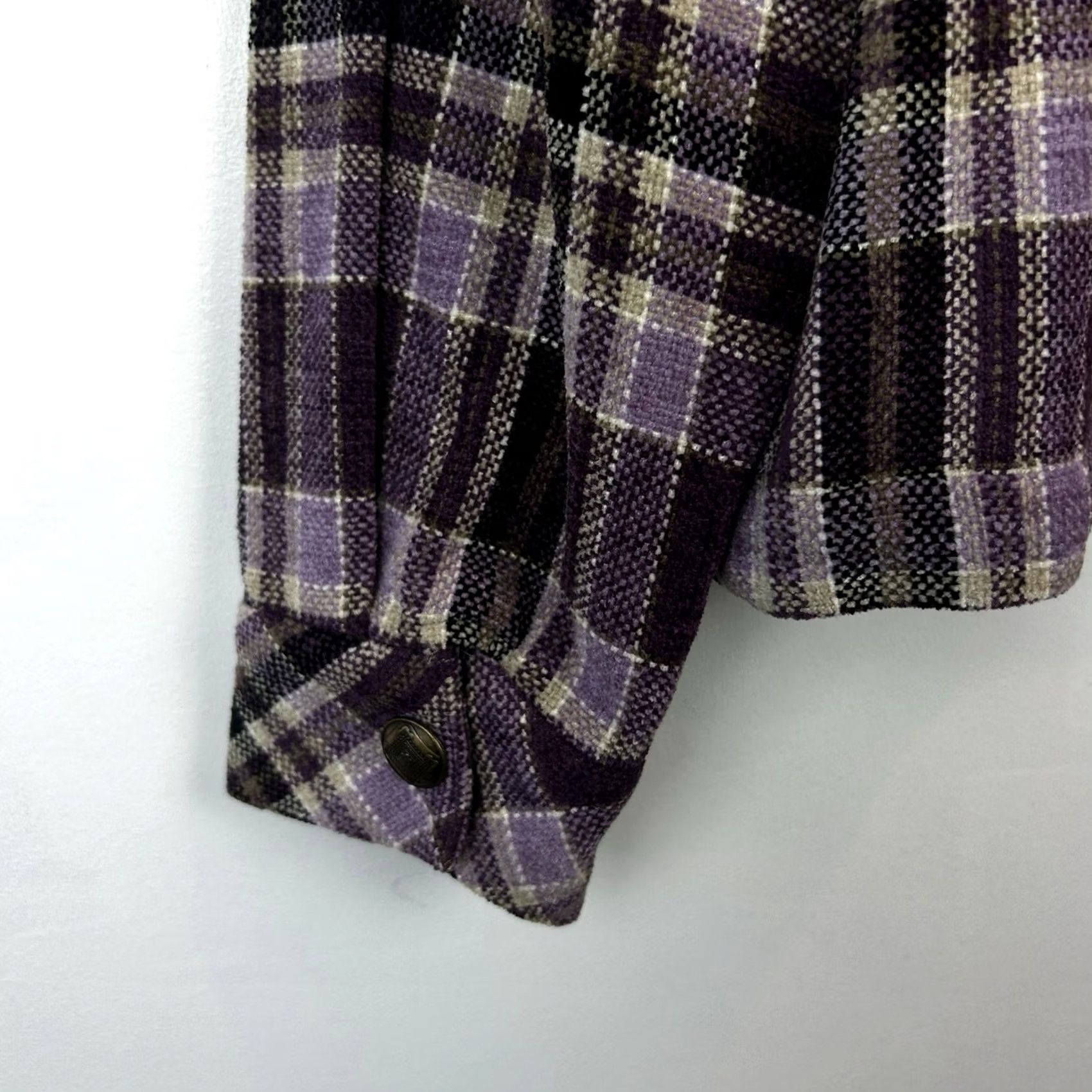 Vintage Christopher & Banks Purple Plaid Tapestry Blazer Jacket Old Money Womens Medium Size M / US 6-8 / IT 42-44 - 7 Thumbnail