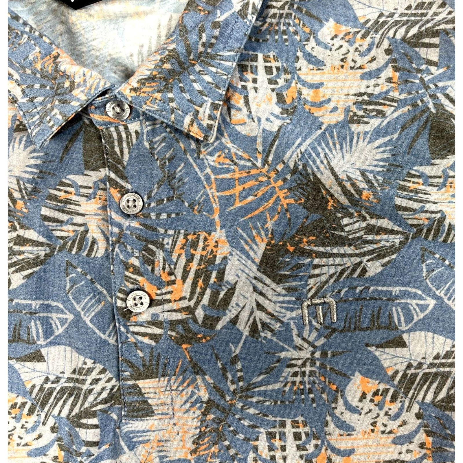TravisMathew Travis Mathew Polo Shirt Men’s Floral All Over Print Sz L Shirt Size US L / EU 52-54 / 3 - 3 Thumbnail