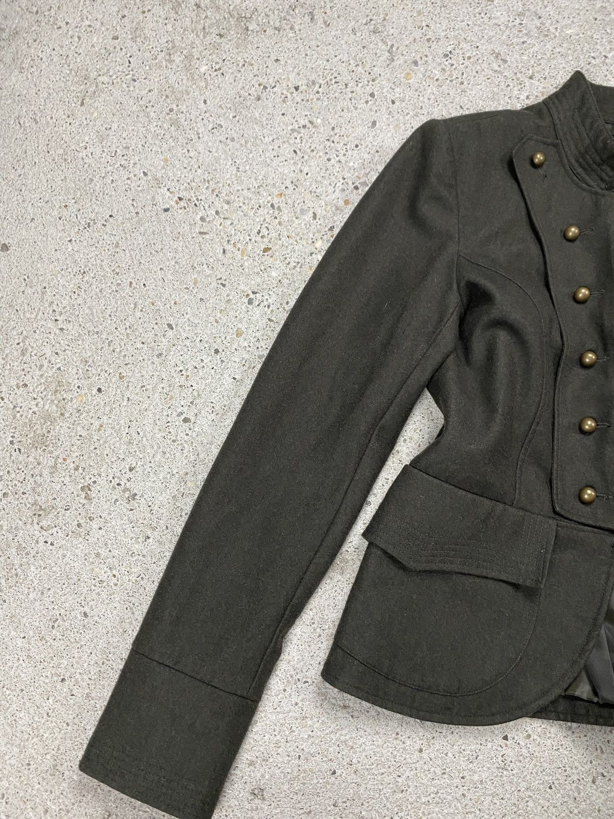 Japanese Brand Khaki blazer napoleon jacket gold y2k wool avant garde Size M / US 6-8 / IT 42-44 - 3 Thumbnail