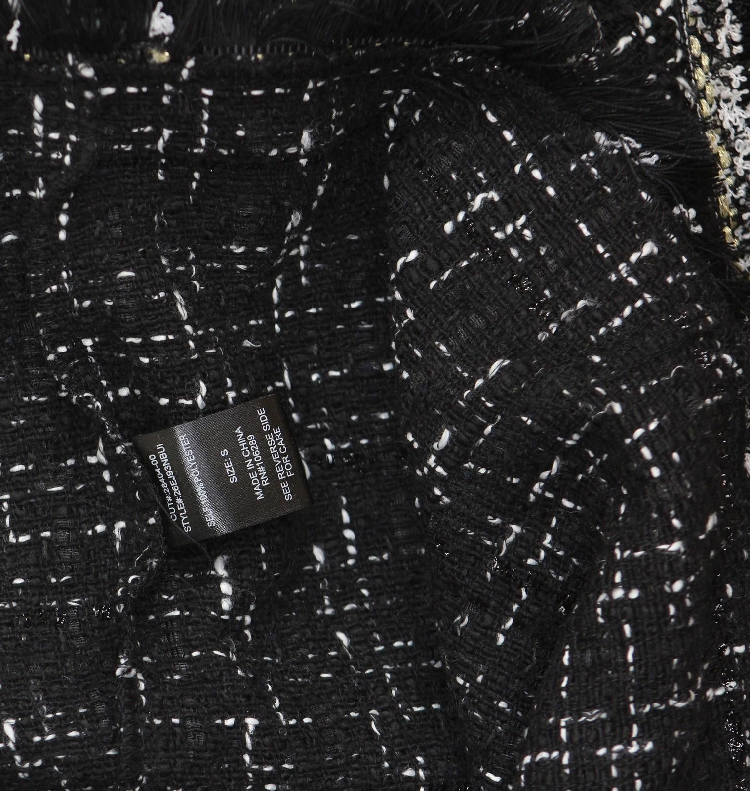 Other Nwt Trixxi Boucle Faux Pocket Tweed Dress Black / White S Size S / US 4 / IT 40 - 5 Thumbnail
