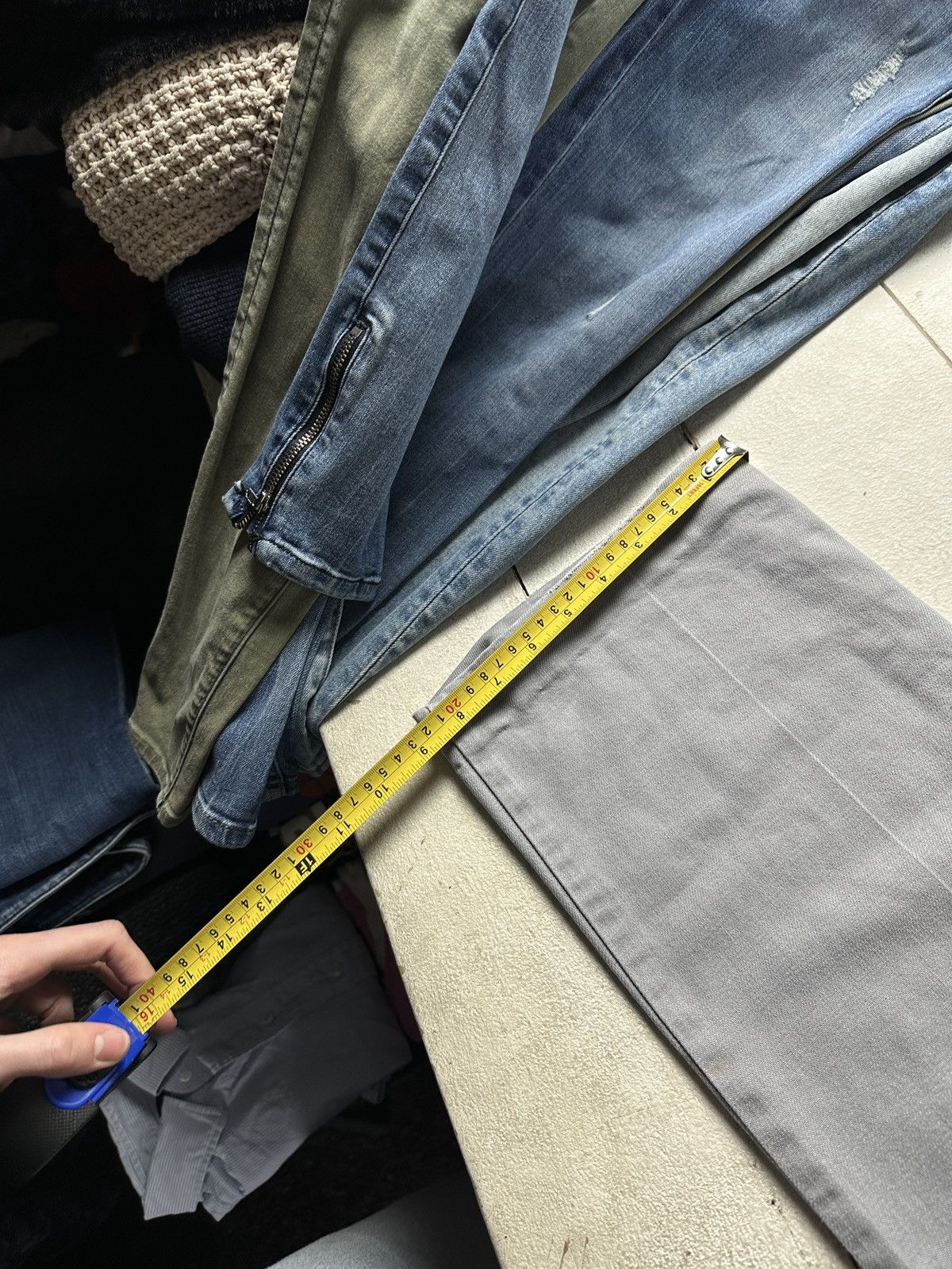 Levi's 🚨VNTG Levis Jeans STA PREST LEGEND y2k GRAY DENIM Size US 27 - 17 Thumbnail