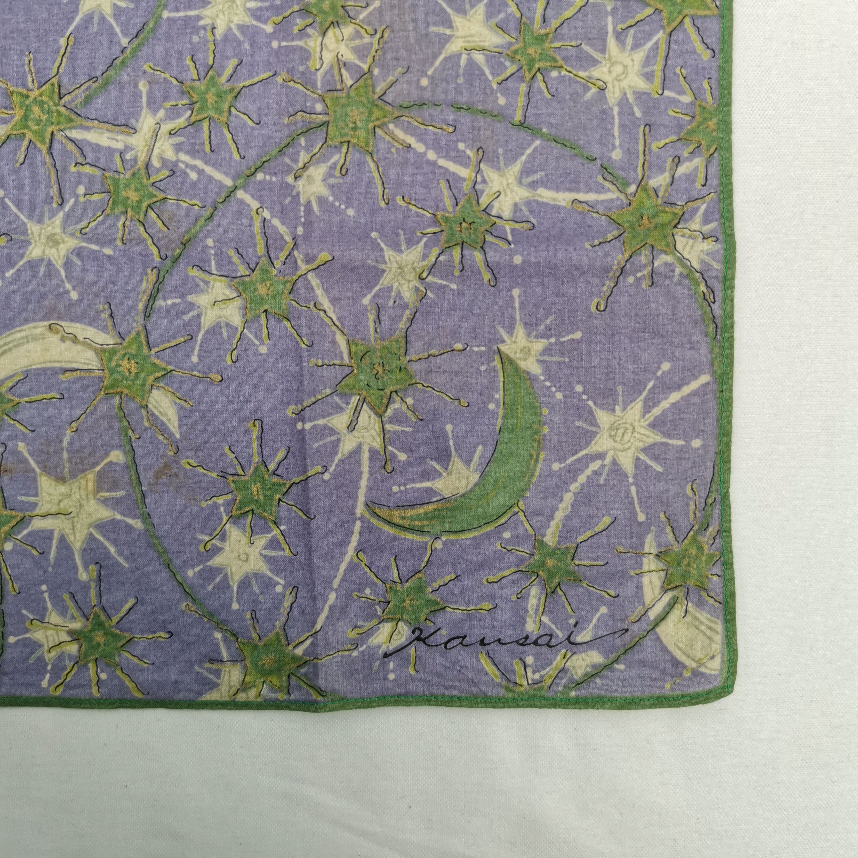 Kansai Yamamoto Vintage Kansai Handkerchief Neckerchief Japanese Bandana Size ONE SIZE - 3 Thumbnail