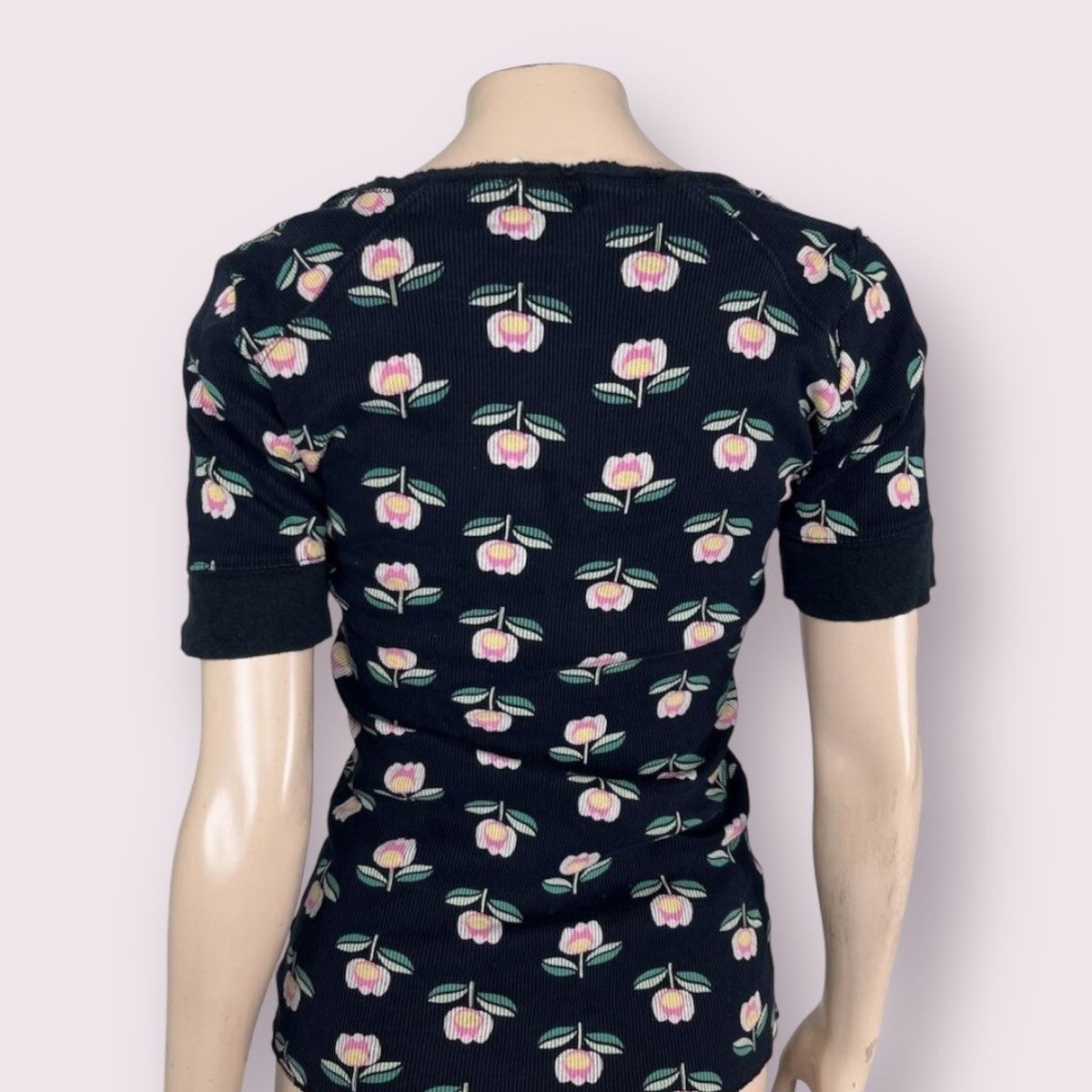 Vintage VTG Y2k Tulip Short Sleeve T-shirt Size M / US 6-8 / IT 42-44 - 3 Thumbnail